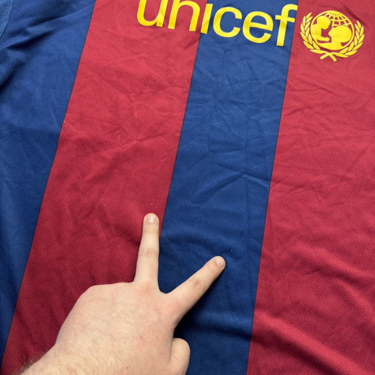 Nike Nike Barcelona 2007/08 Home Football Soccer Jersey Size XL Size US XL / EU 56 / 4 - 9 Thumbnail