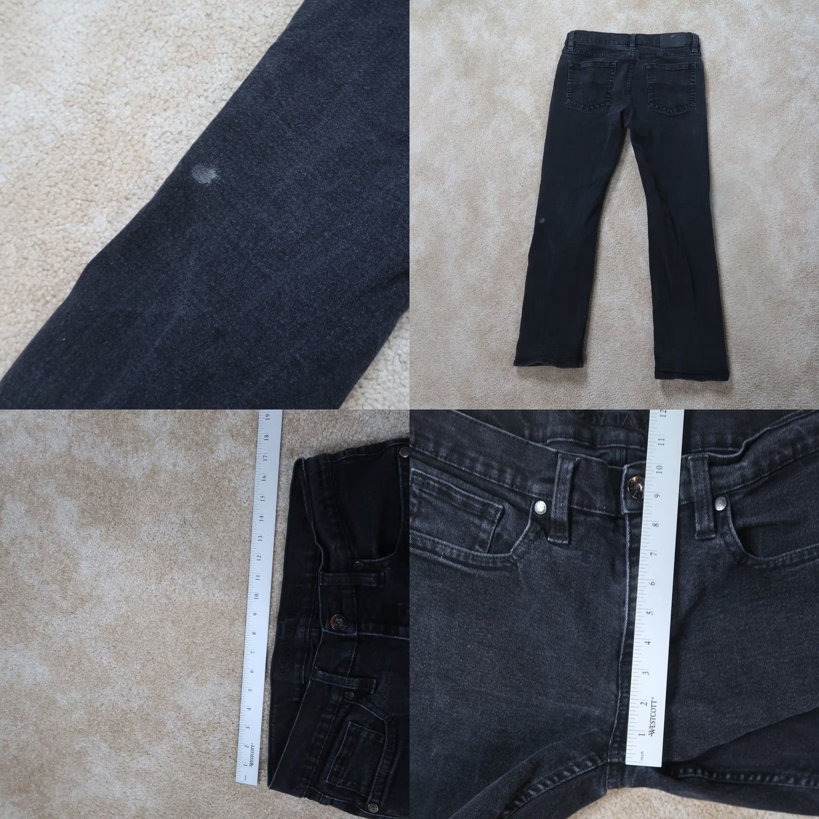 Cody James Cody James Jeans Men's 34x32 Black Denim Straight Leg 5-Pocket Cowboy Logo Zip Vintage: No Womens Men? Size US 34 / EU 50 - 8 Thumbnail