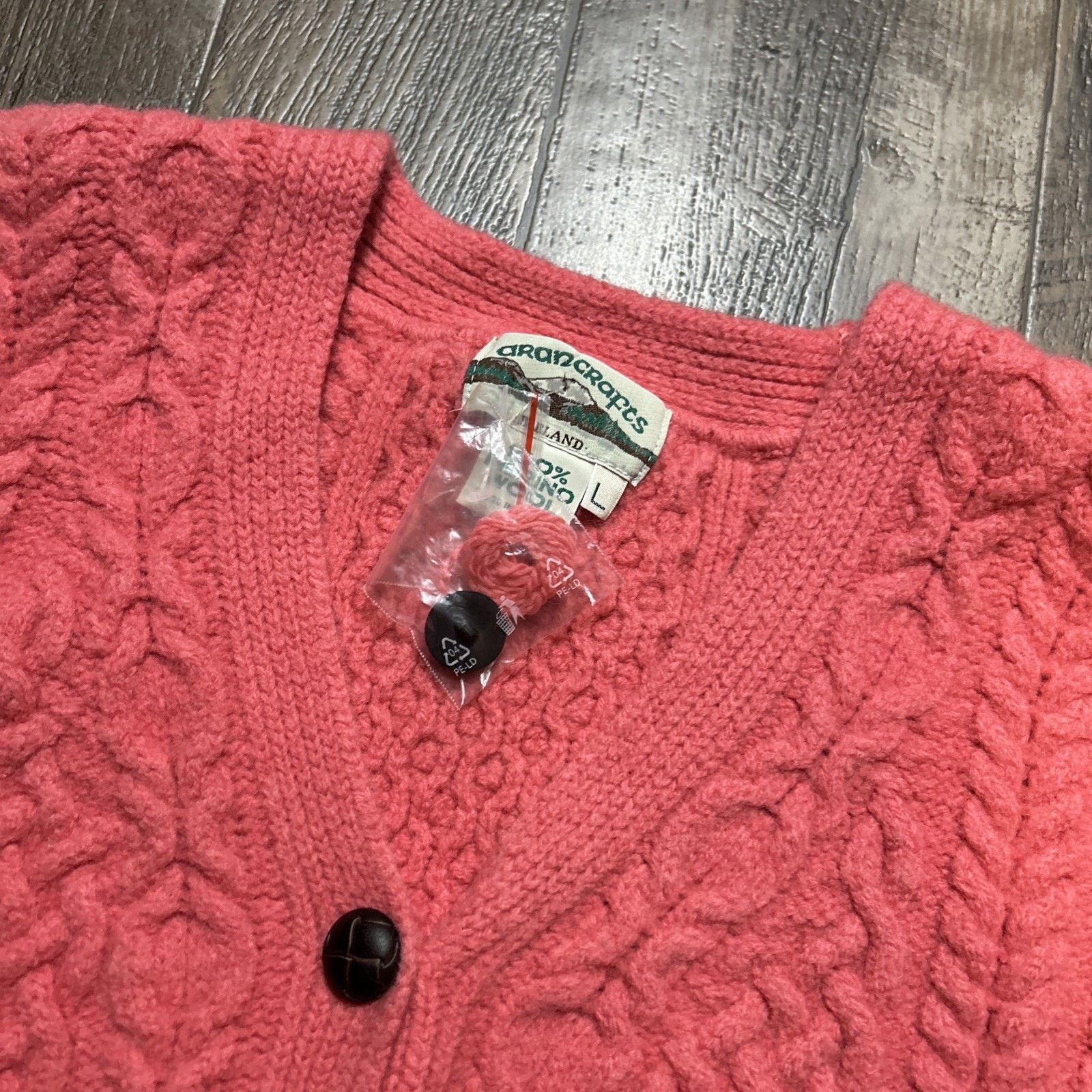 Aran Crafts Aran Crafts Merino Wool Cable Knit Cardigan Sweater Womens Size S / US 4 / IT 40 - 2 Thumbnail