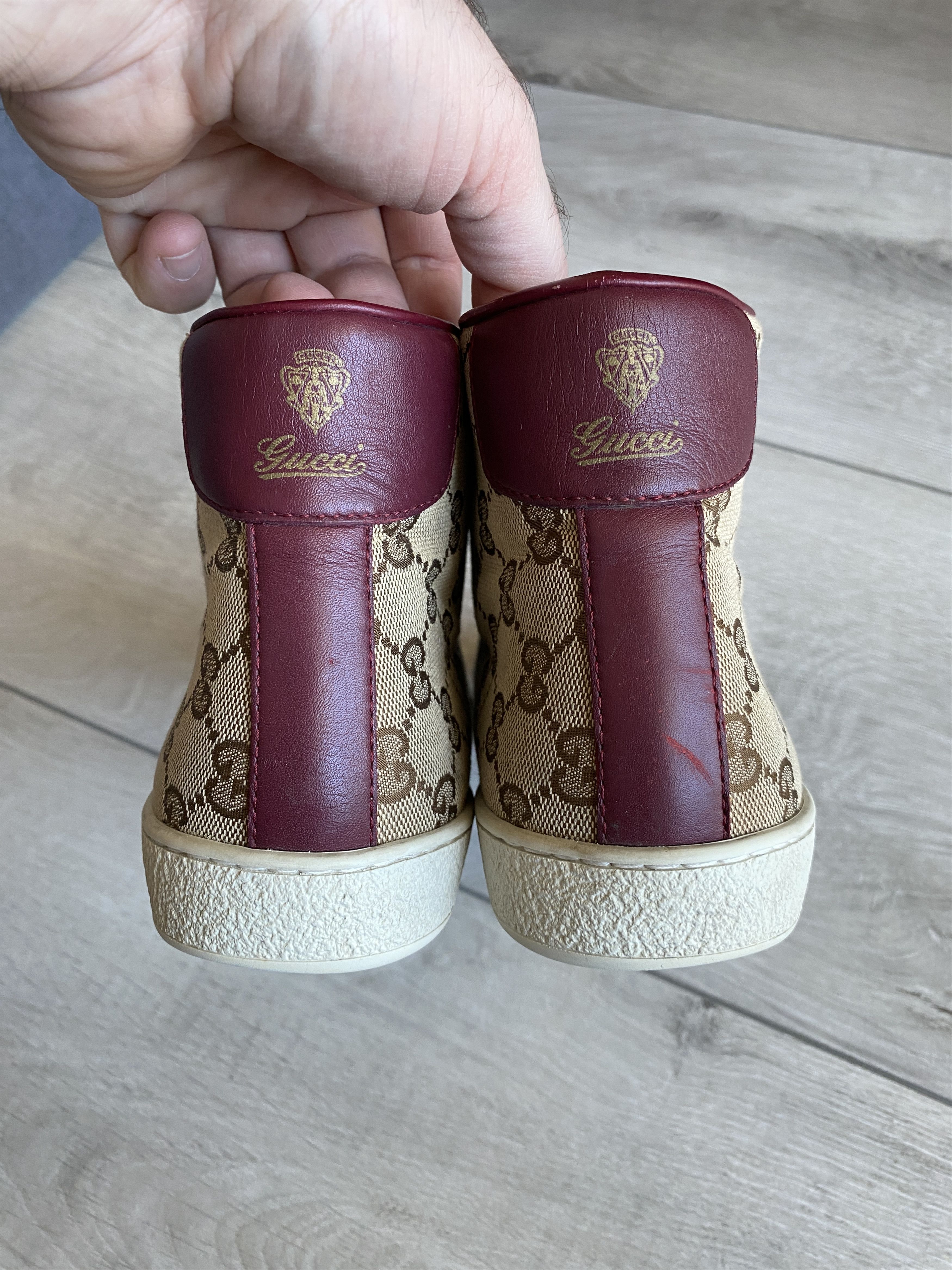 GUCCI Brooklyn high sneaker GG monogram