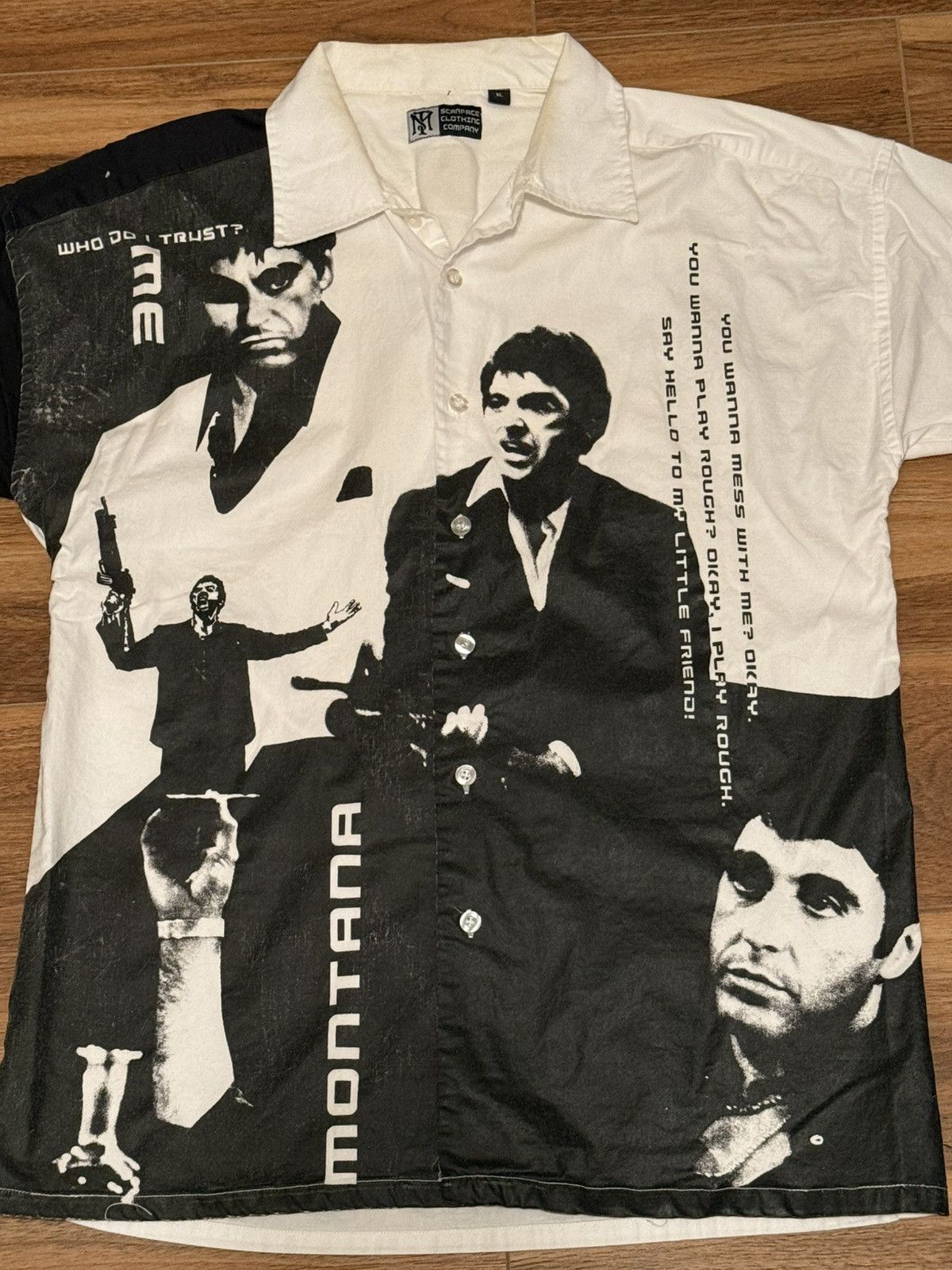 Vintage Vintage Tony Montana Scarface Button Up Polo Size US XL / EU 56 / 4 - 3 Thumbnail