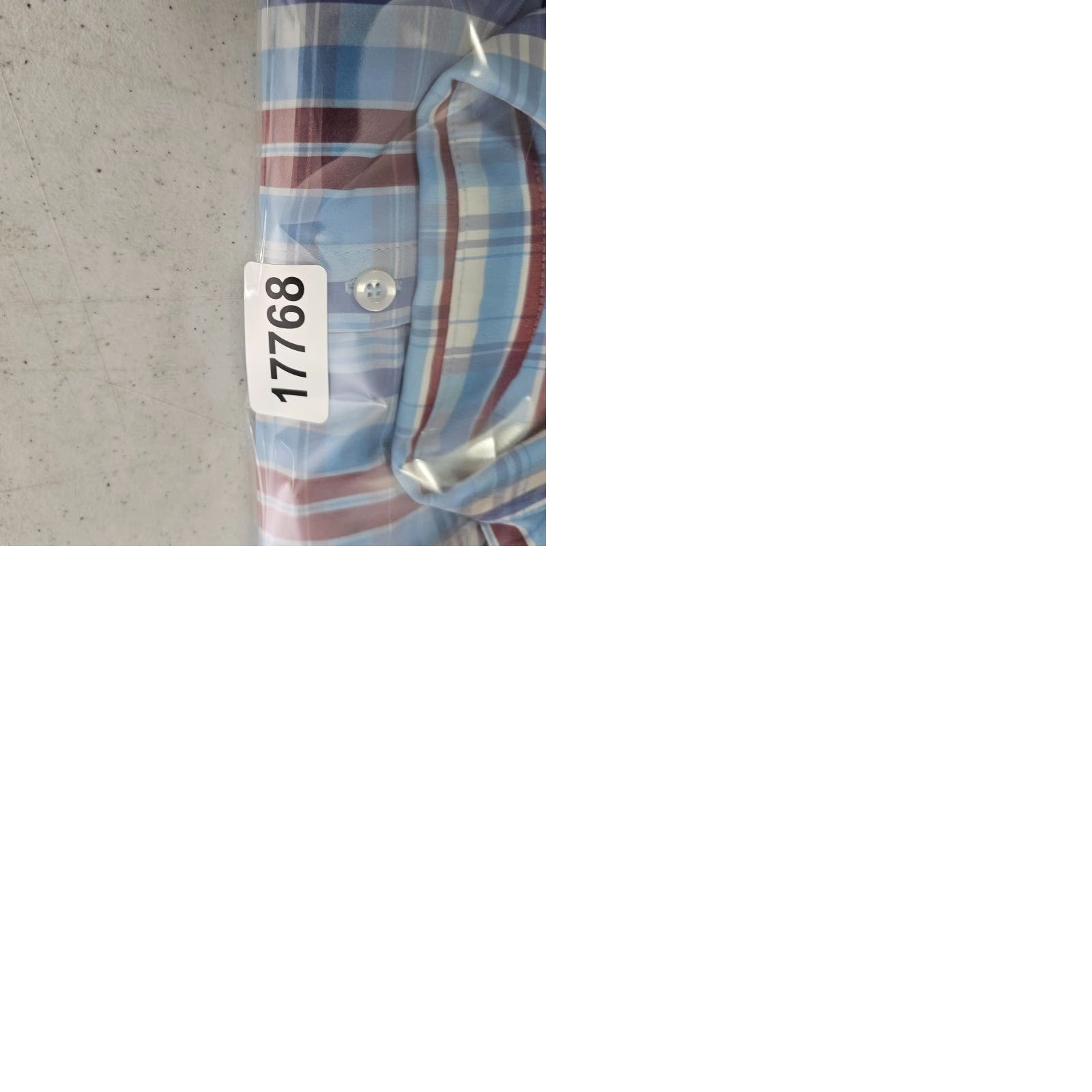 Mizzen+Main Mizzen+Main Dress Shirt Men's Large Trim Blue White Check Stretch Performance Size 42R - 9 Thumbnail