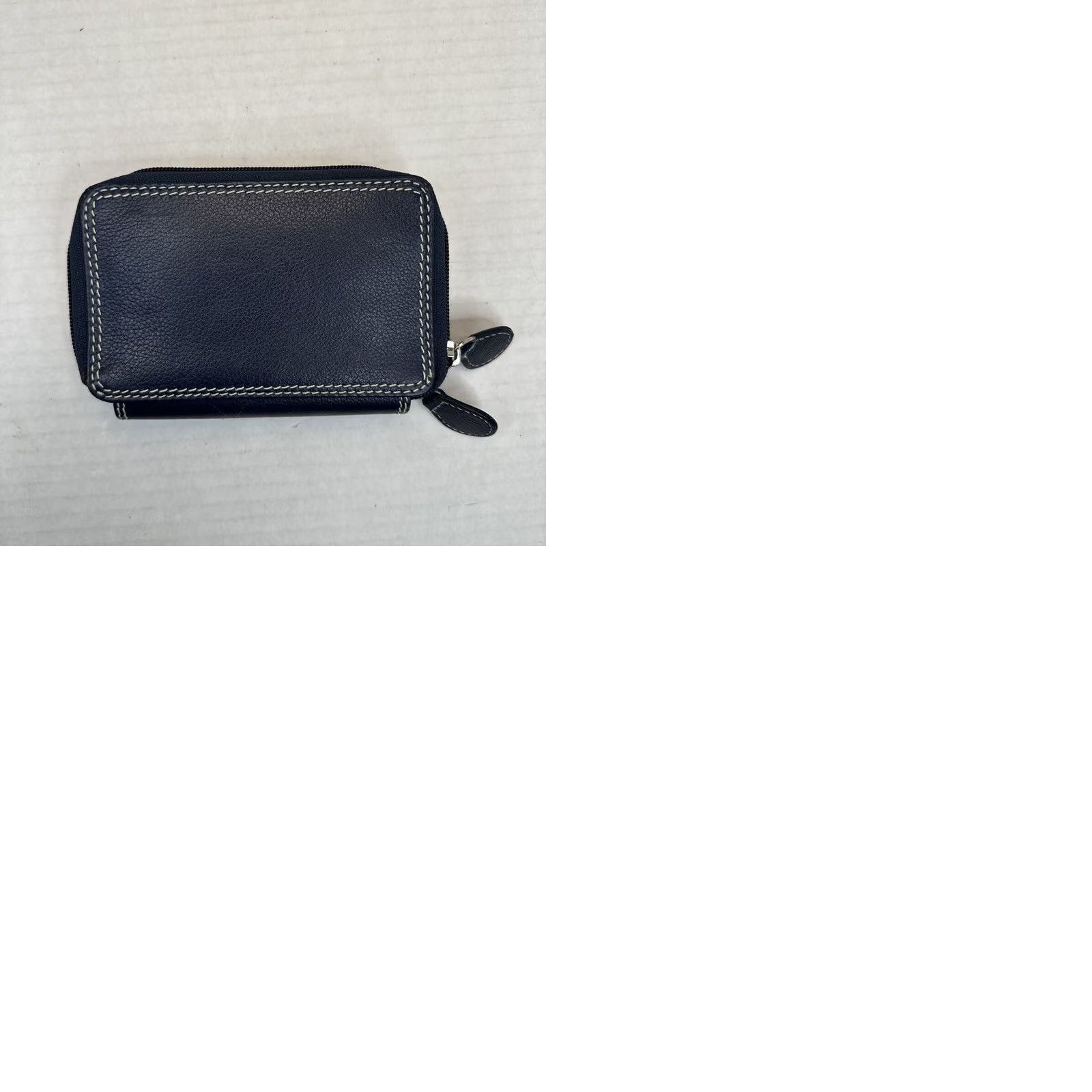 Osprey VINTAGE Osprey London Navy Blue Zip Wallet Graeme Ellisdon Leather Size ONE SIZE - 10 Thumbnail