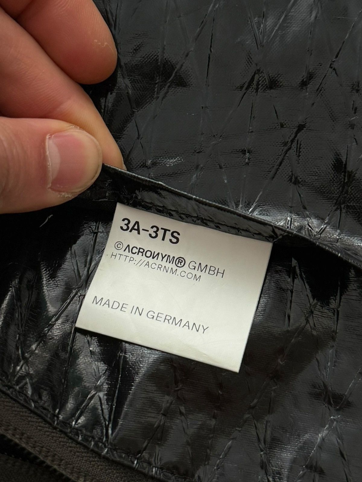 Acronym 3A-3TS Black Foil Crossbody Messenger Bag Size ONE SIZE - 8 Thumbnail