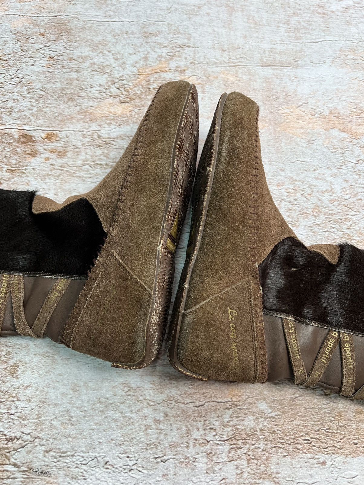 Le Coq Sportif × Le Grande Bleu (L.G.B.) × Vintage Le Coq Sportif vintage suede fur boots Size US 6 / IT 36 - 2 Thumbnail