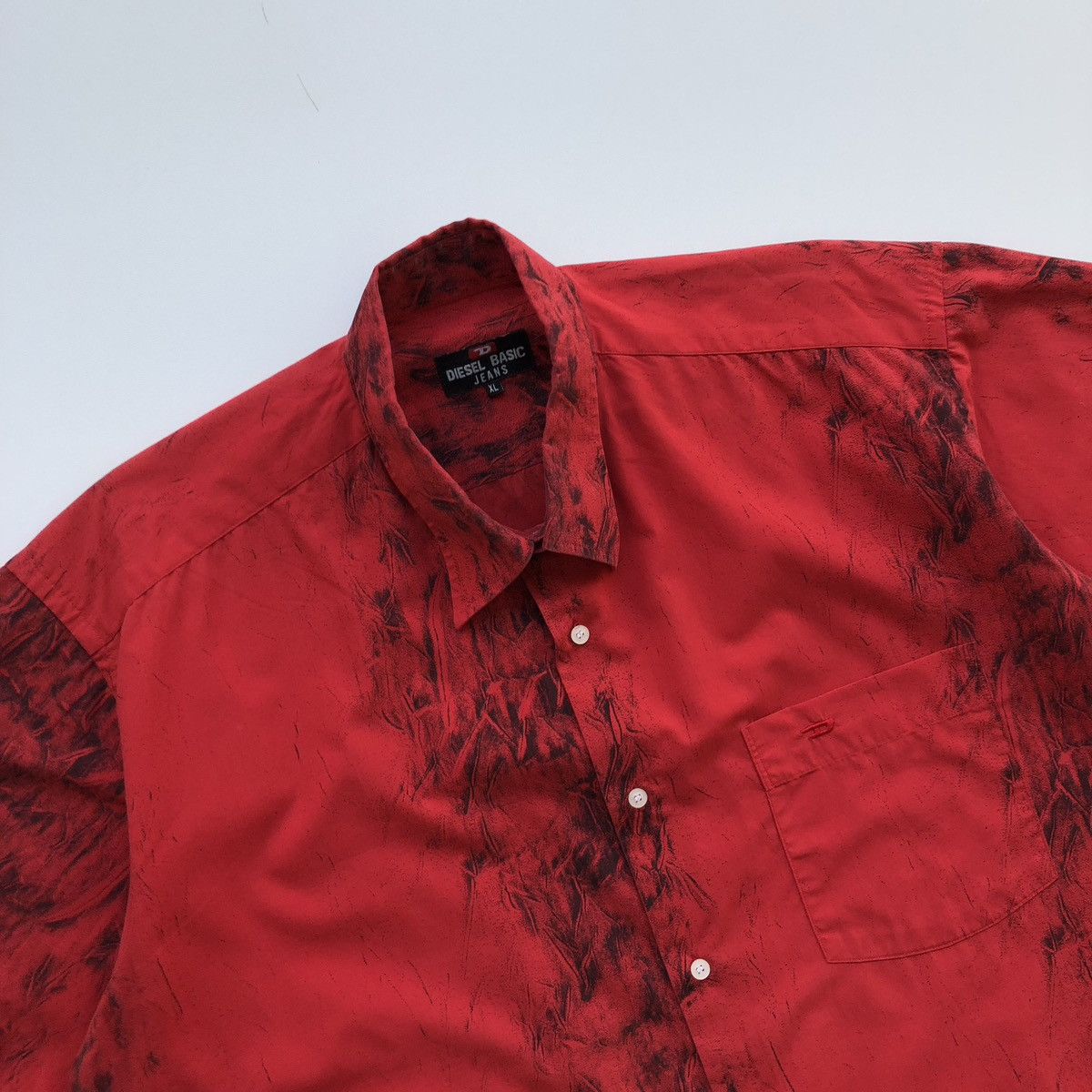 Diesel × Vintage Diesel Basic Jeans Dragon Printed Button Ups Vintage Shirt Size US XL / EU 56 / 4 - 2 Thumbnail