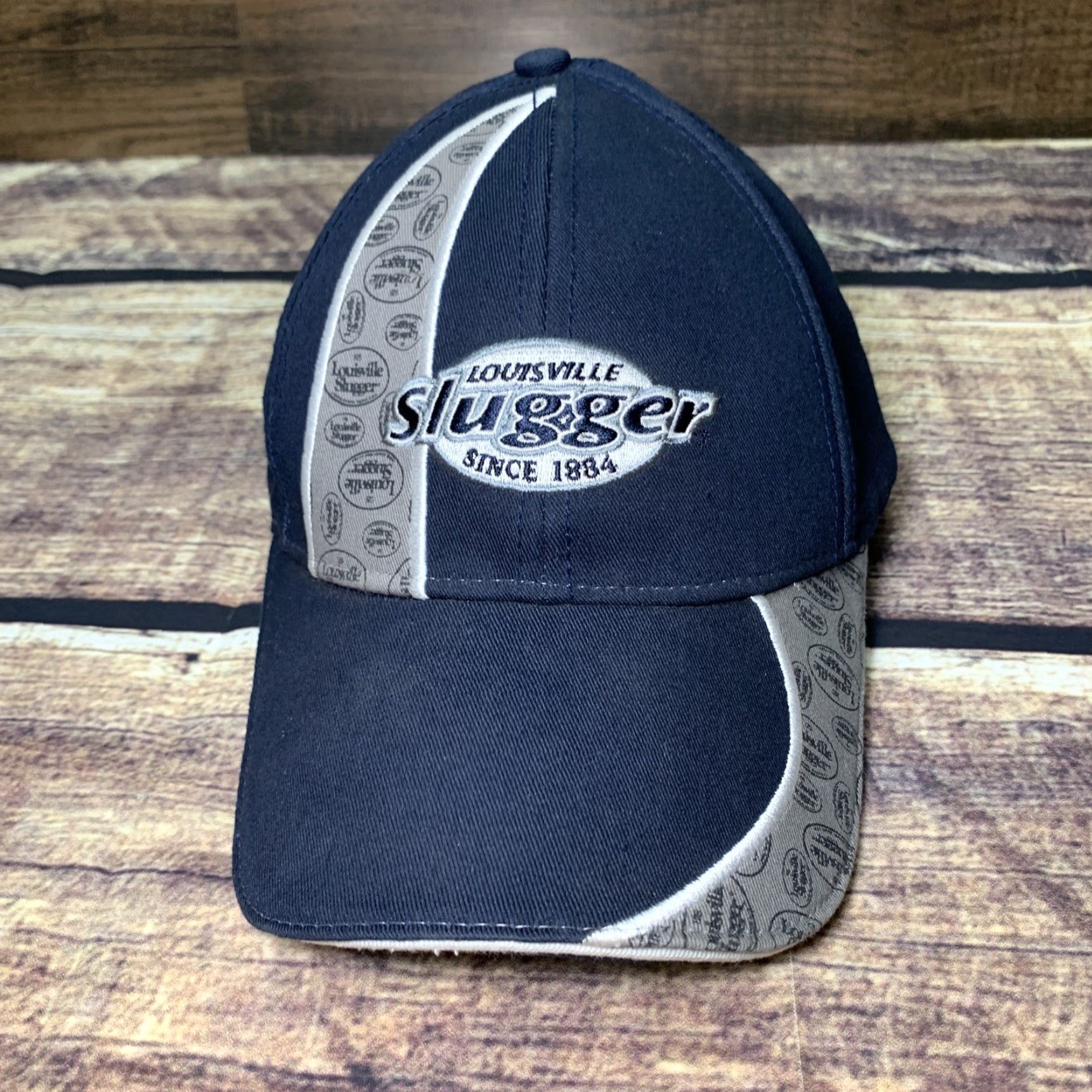 Vintage Louisville Slugger Hat Cap Embroidered Black Strapback Hat Adjustable MPC Unisex Adults Baseball Cap Cotton Size ONE SIZE - 2 Thumbnail