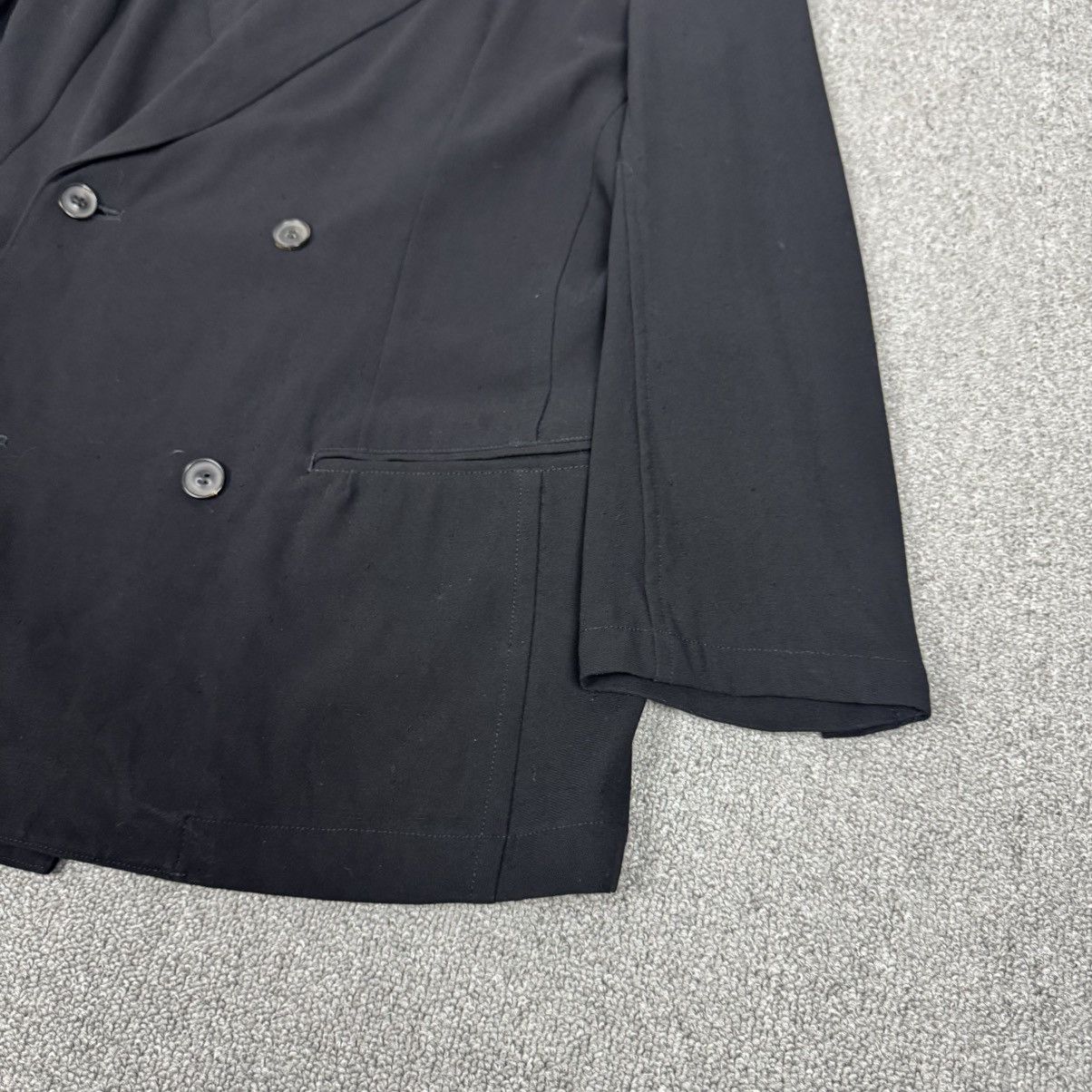 Y's × Yohji Yamamoto Y’s - Yohji Yamamoto - Wool Double Breasted Embossed Design Size US M / EU 48-50 / 2 - 3 Thumbnail