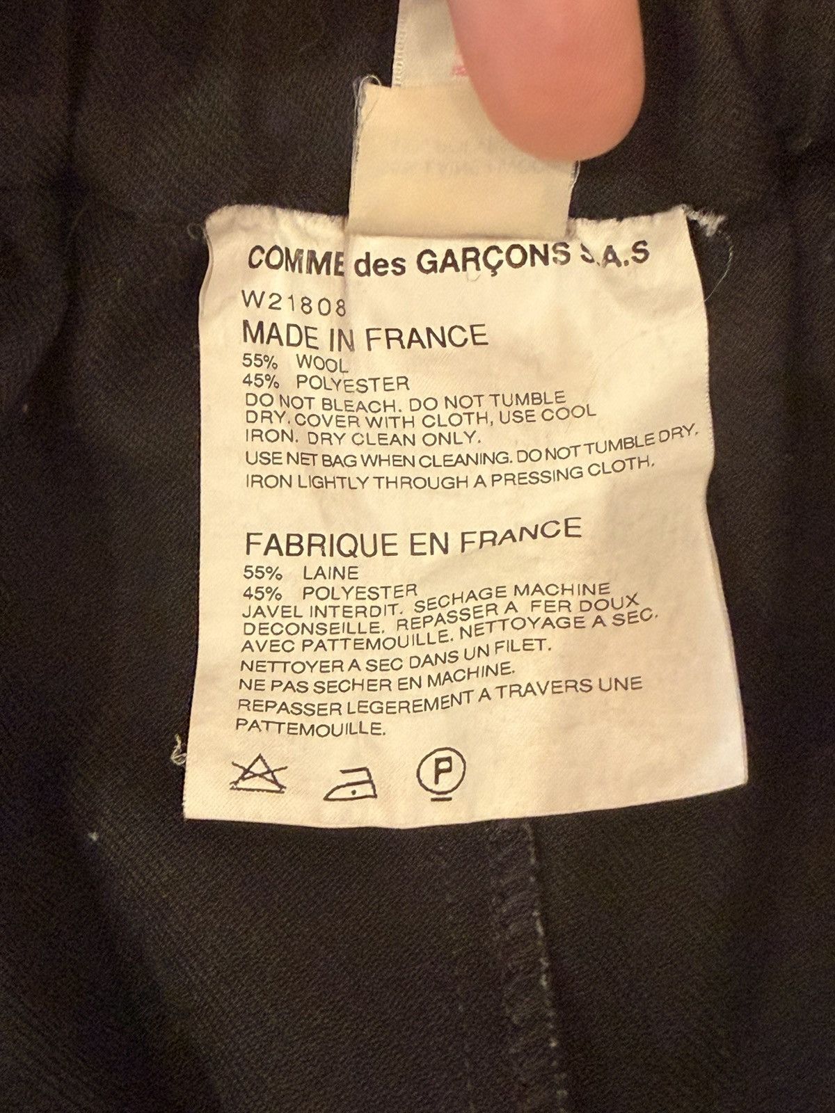 Comme des Garcons Comme Des Garçons Drop Crotch Wool Black Shorts Size S Size US 31 - 8 Thumbnail