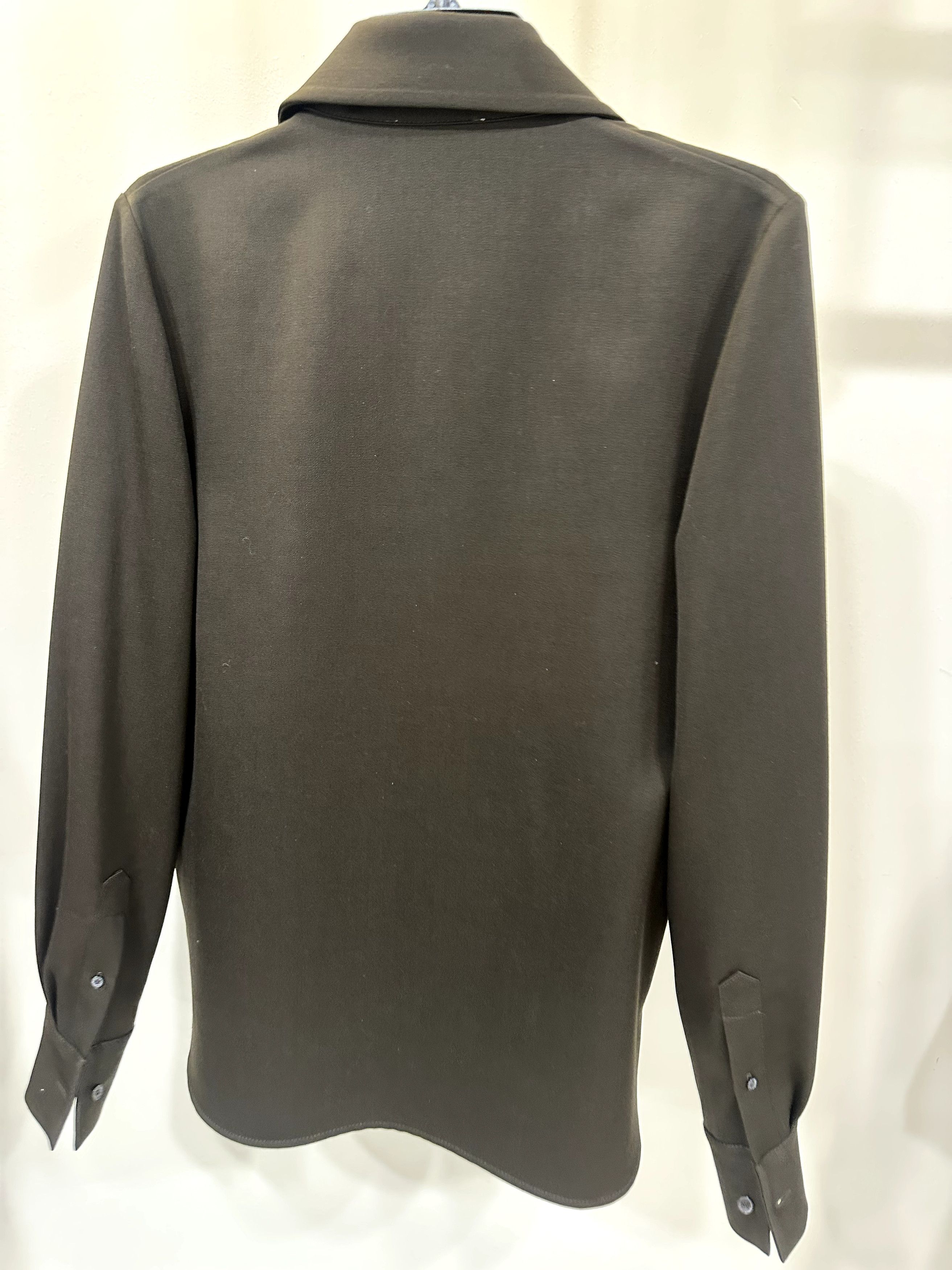 Acne Studios Acne Studios Tie Detail Wool Twill Shirt Size XS / US 0-2 / IT 36-38 - 2 Thumbnail