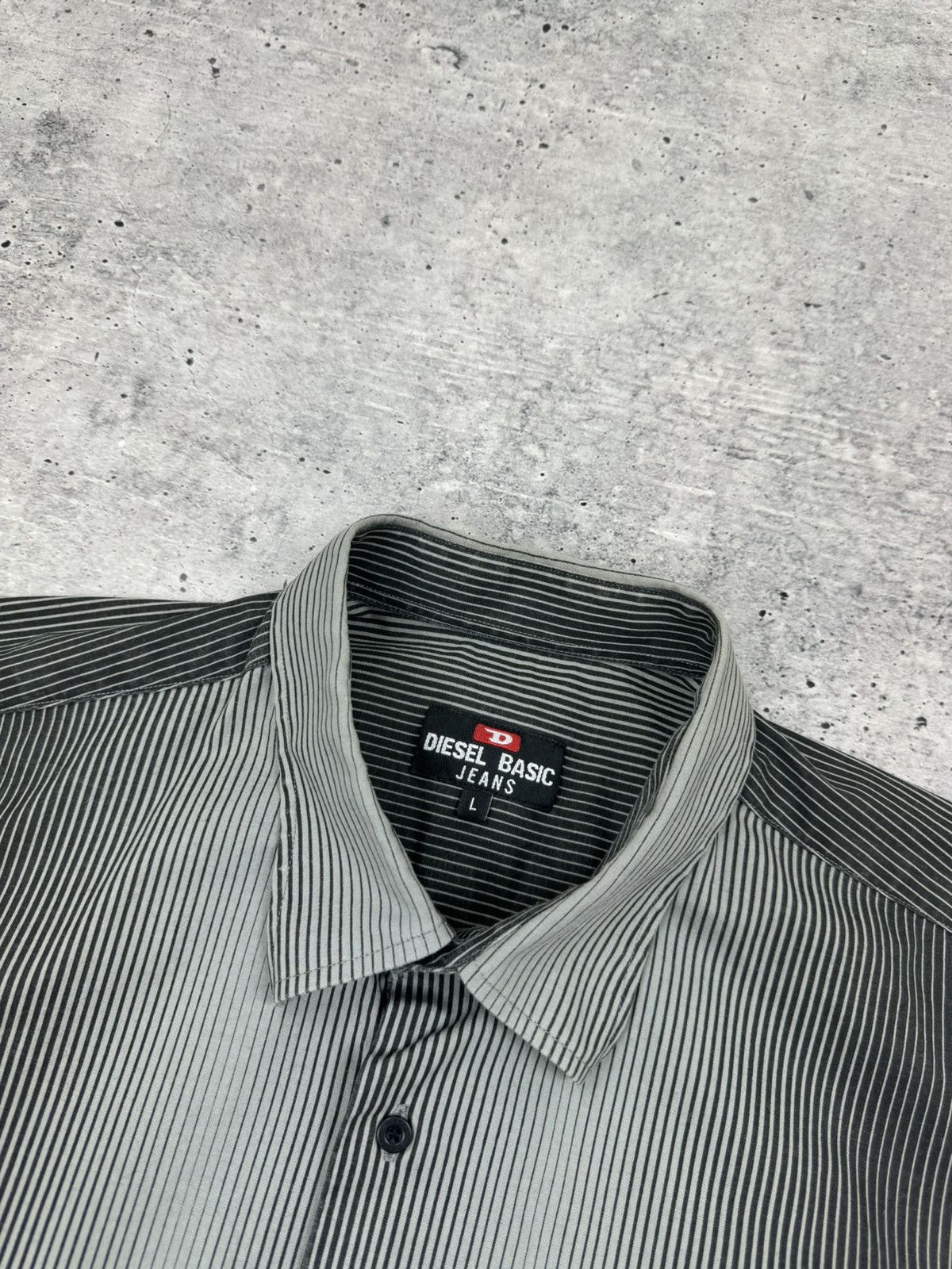 Diesel Vintage Diesel Basic Jeans Logo Short Sleeve Button Shirt Size US L / EU 52-54 / 3 - 8 Thumbnail