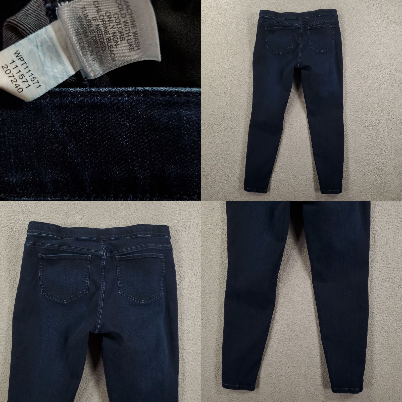 J. Jill J Jill Jeans Women 12 Blue Denim Leggings Skinny Stretchy Ankle Jeggings City Preppy 5-Pocket Womens Routine? Size 24" / US 00 / IT 34 - 9 Thumbnail