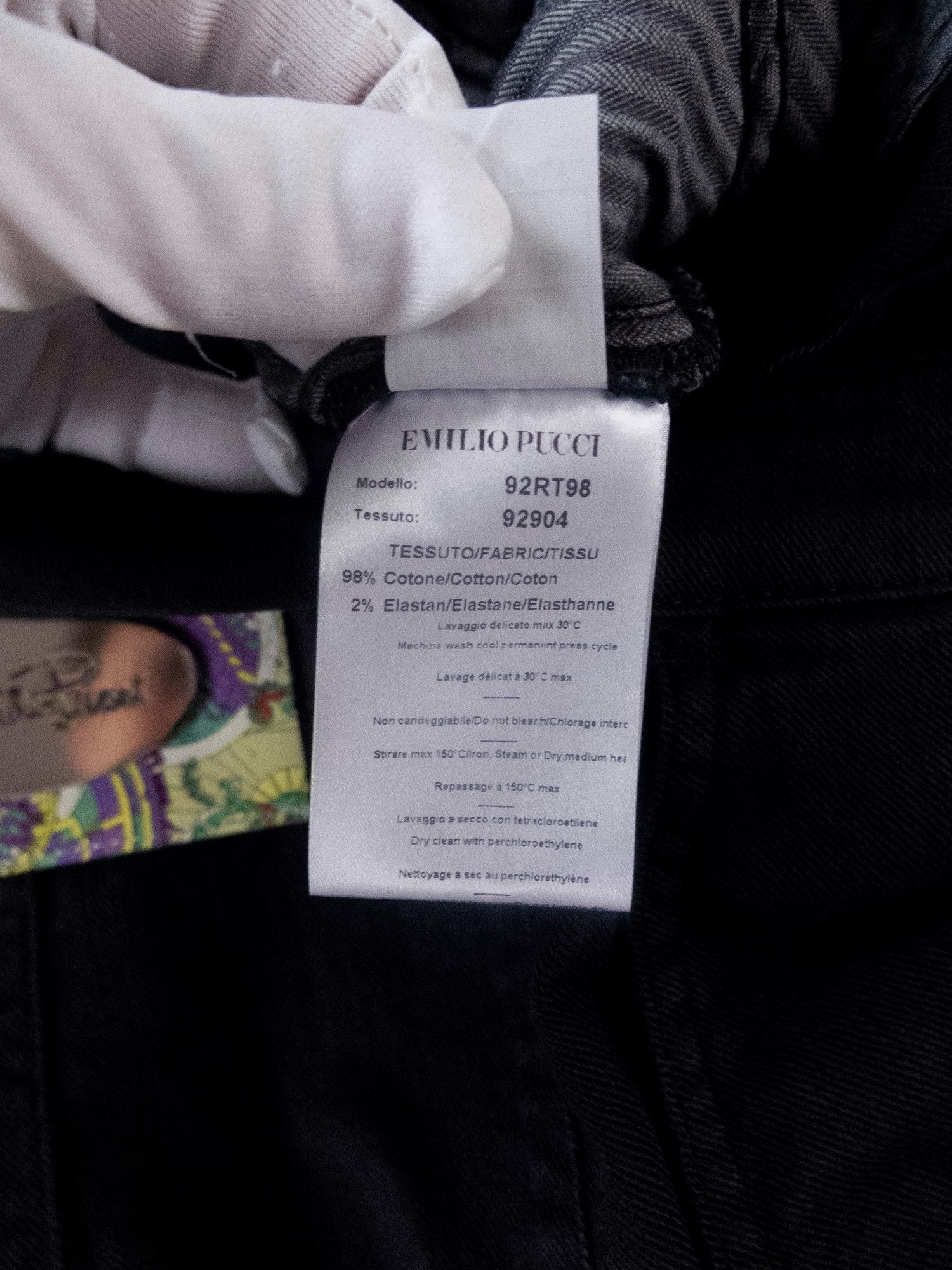 Emilio Pucci EMILIO PUCCI black skinny stretch jeans 12 46 authentic Size 32" / US 10 / IT 46 - 11 Thumbnail