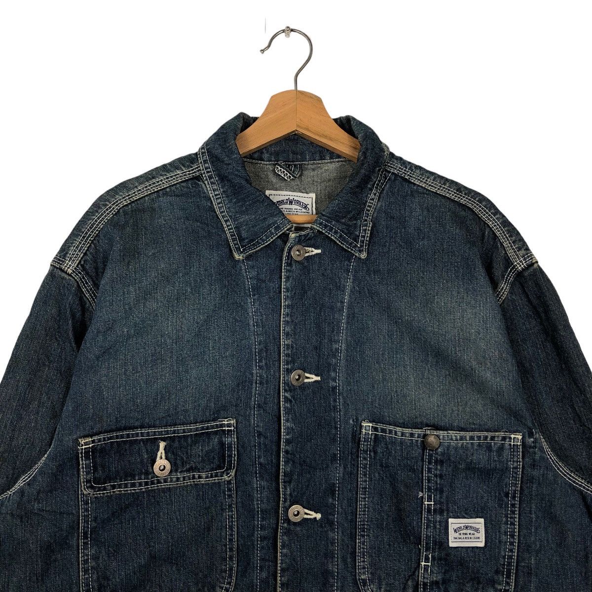 Japanese Brand 🔥Chore Denim Work Jacket Big John USA Toyo Enterprise Size US L / EU 52-54 / 3 - 3 Thumbnail