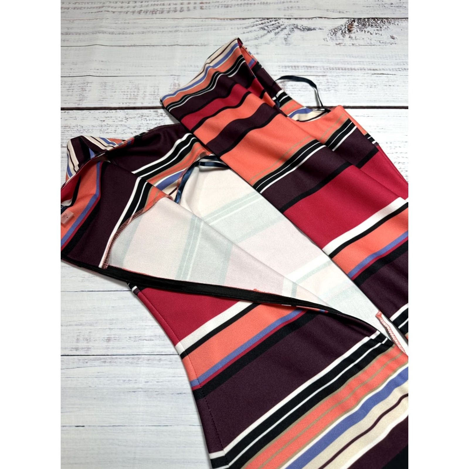 Tommy Hilfiger Tommy Hilfiger Multicolor Stripe Bodycon Dress Sleeveless Mini Summer Sz 8 Size M / US 6-8 / IT 42-44 - 6 Thumbnail