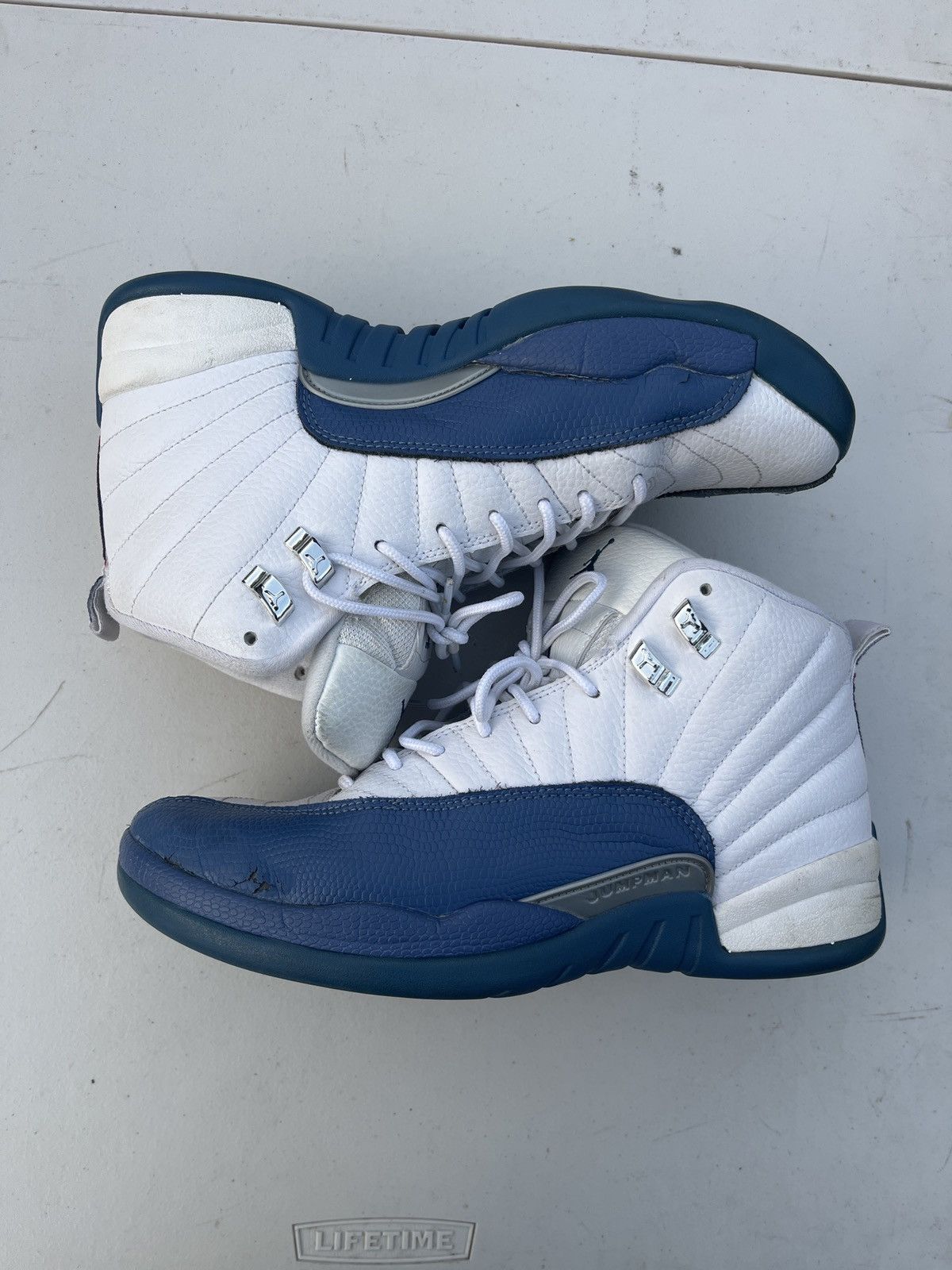 jordan 12 french blue and white