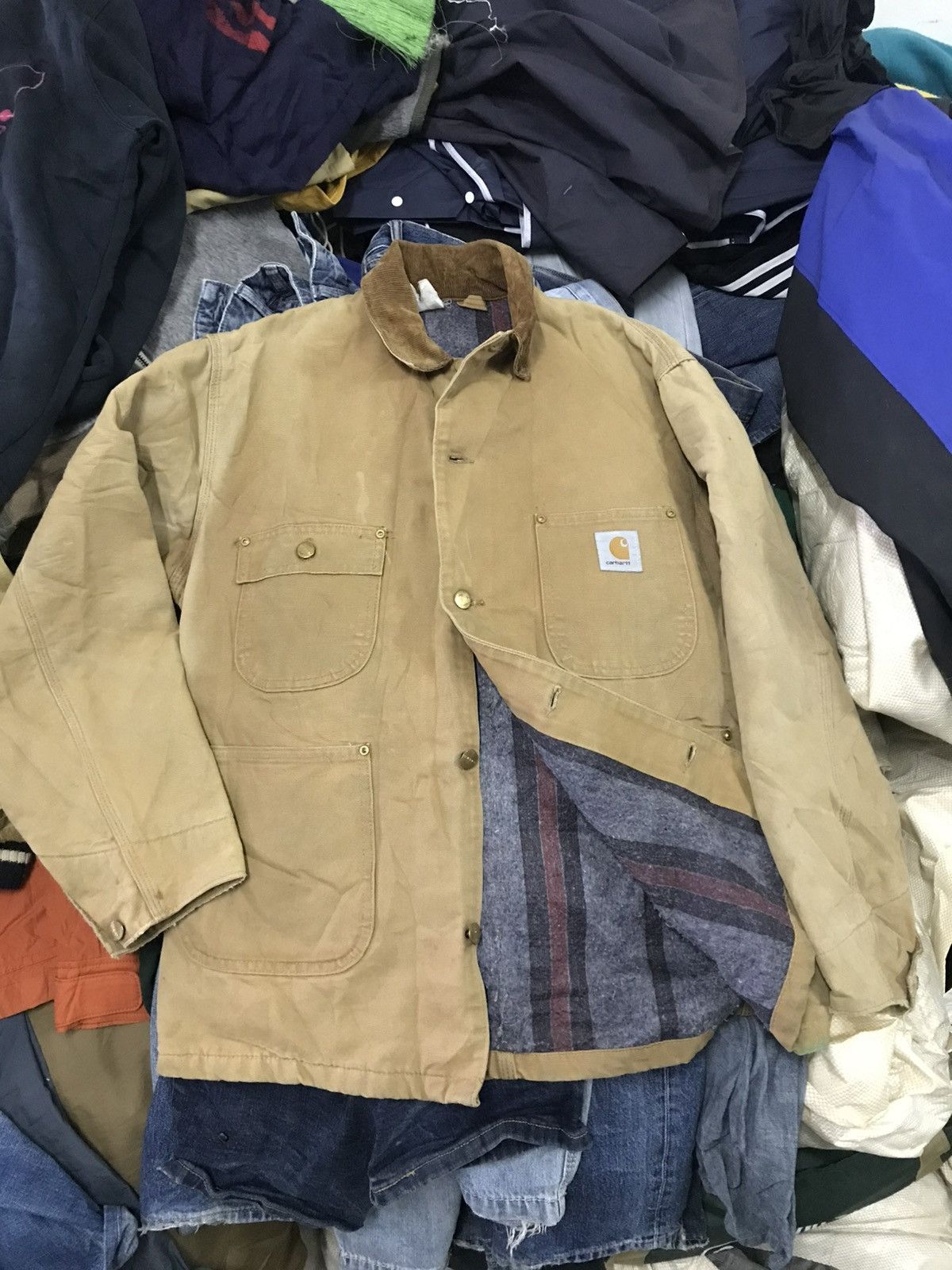 Carhartt 80’s Carhart Blanket Lined Duck Canvas Jacket Size US M / EU 48-50 / 2 - 1 Thumbnail