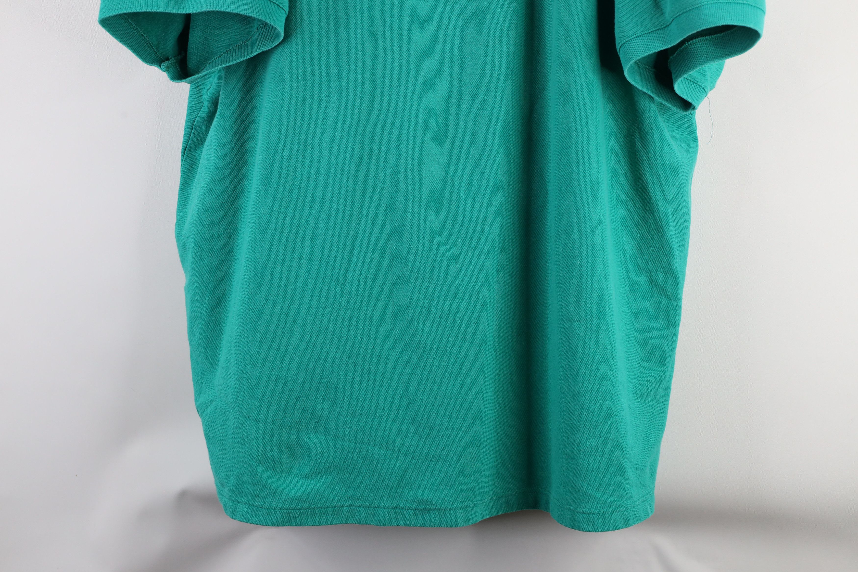 Eddie Bauer × Vintage Vintage 90s Eddie Bauer Blank Heavyweight Polo Shirt Teal Size US XXL / EU 58 / 5 - 3 Thumbnail
