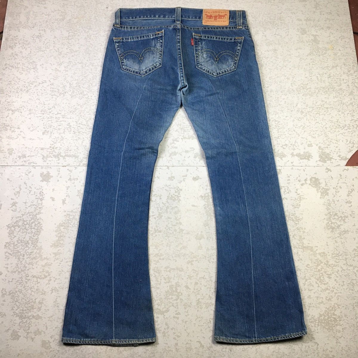 Levi's Crazy Levis Type 1 Twist Leg Tough Boot Flare Jeans Size US 36 / EU 52 - 1 Thumbnail