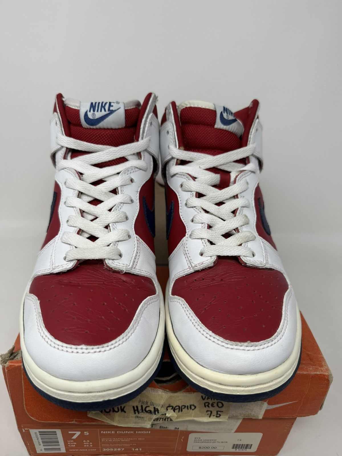 Nike Nike Dunk High Rapid Varsity Red Size US 7.5 / EU 40-41 - 4 Thumbnail