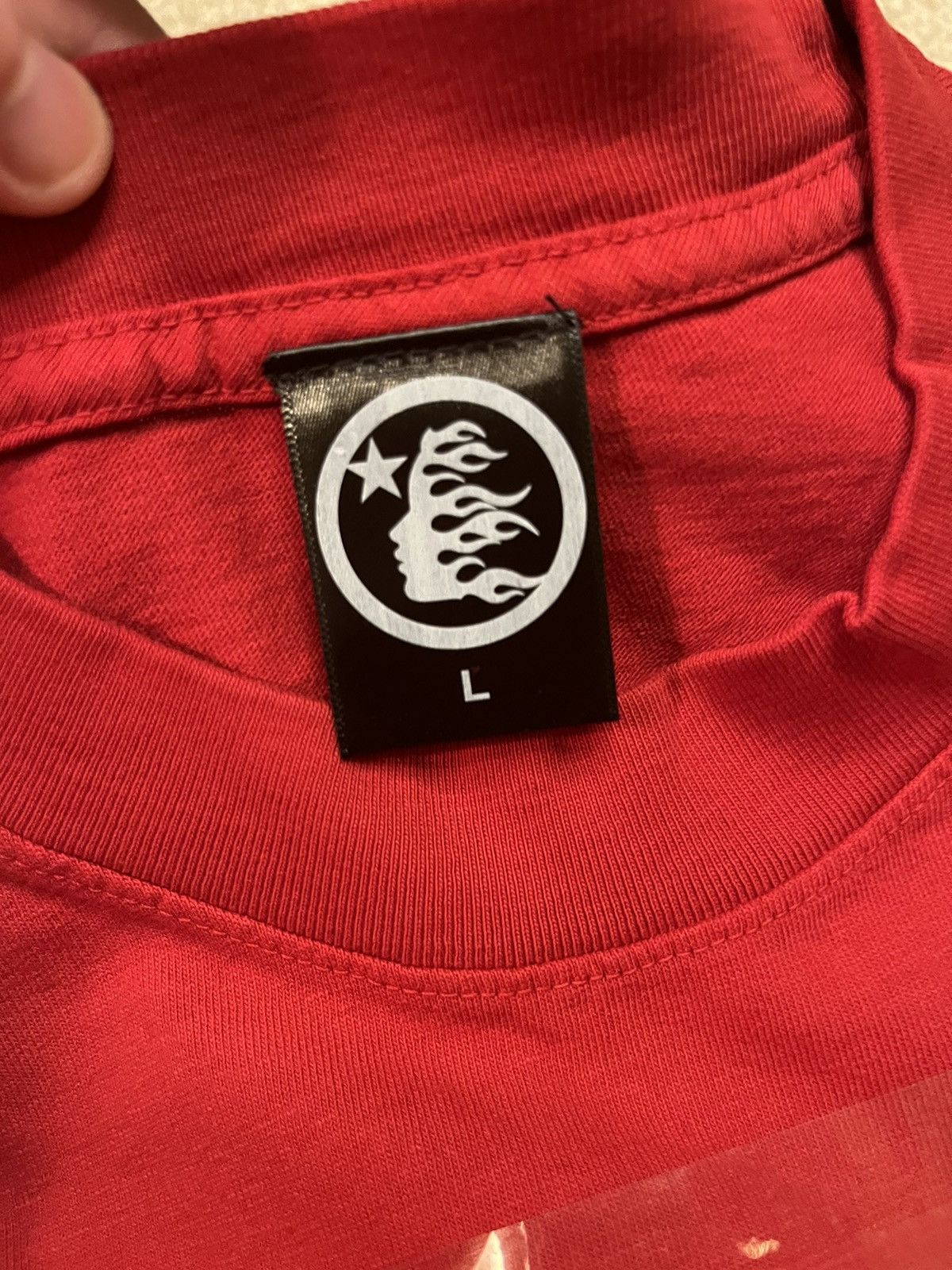 HELLSTAR Hellstar Jesus Emblem T-Shirt Red Size US L / EU 52-54 / 3 - 5 Thumbnail