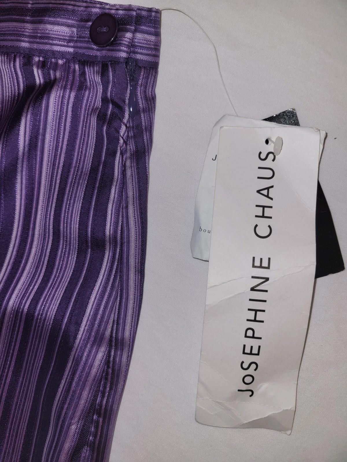 Designer NWT Josephine Chaus women's size 10 purple dress slacks Size 32" / US 10 / IT 46 - 3 Thumbnail