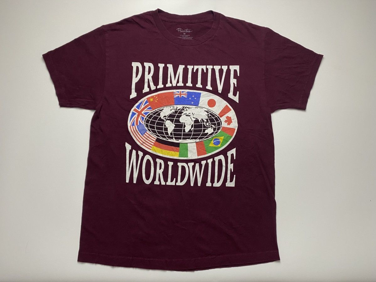 Primitive Primitive Worldwide skateboard big logo tee Size US L / EU 52-54 / 3 - 1 Thumbnail
