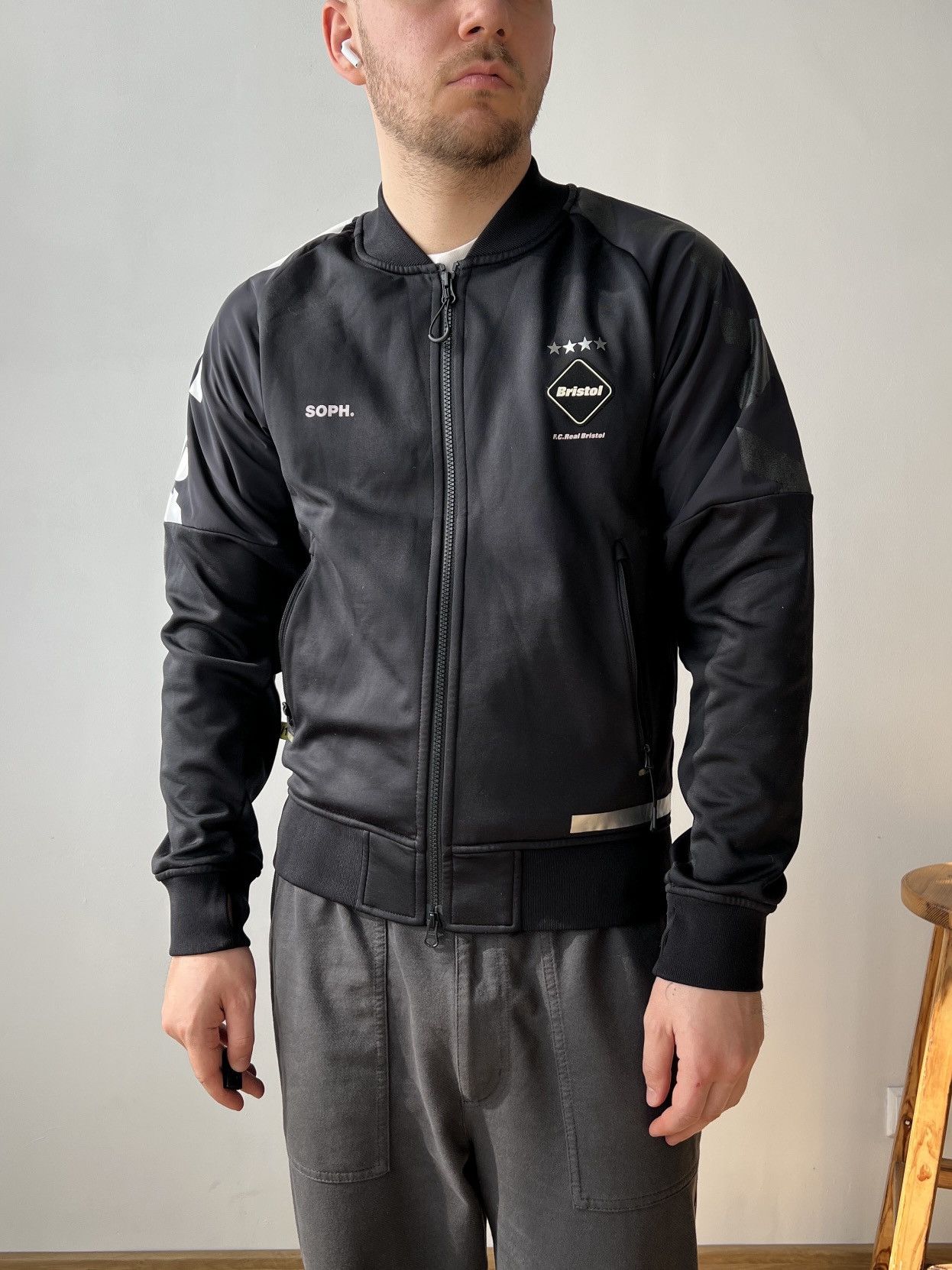 F.C. Real Bristol F.C. Real Bristol FCRB SOPH. Track Jacket Black Zip Up S Size US S / EU 44-46 / 1 - 2 Thumbnail