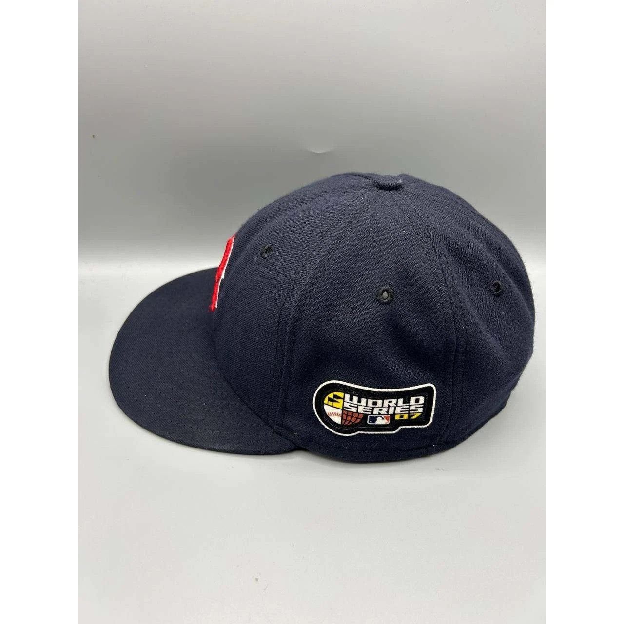 New Era Boston Red Sox Hat Men 7 Navy Embroidered Fitted Cap Size ONE SIZE - 5 Thumbnail