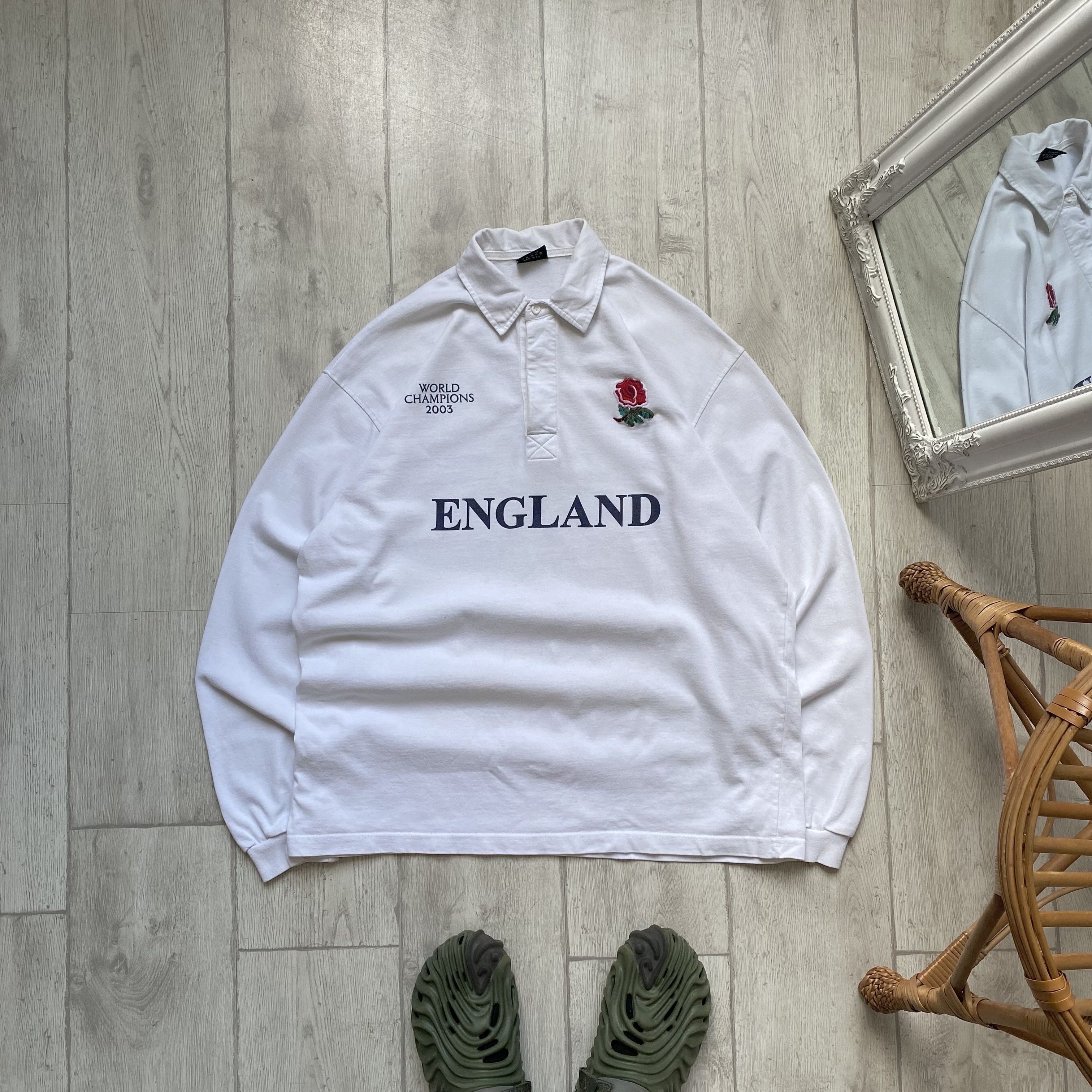 Cotton Traders 🏆 Vintage England Rugby jersey shirt 2003 champions Size US XL / EU 56 / 4 - 1 Thumbnail