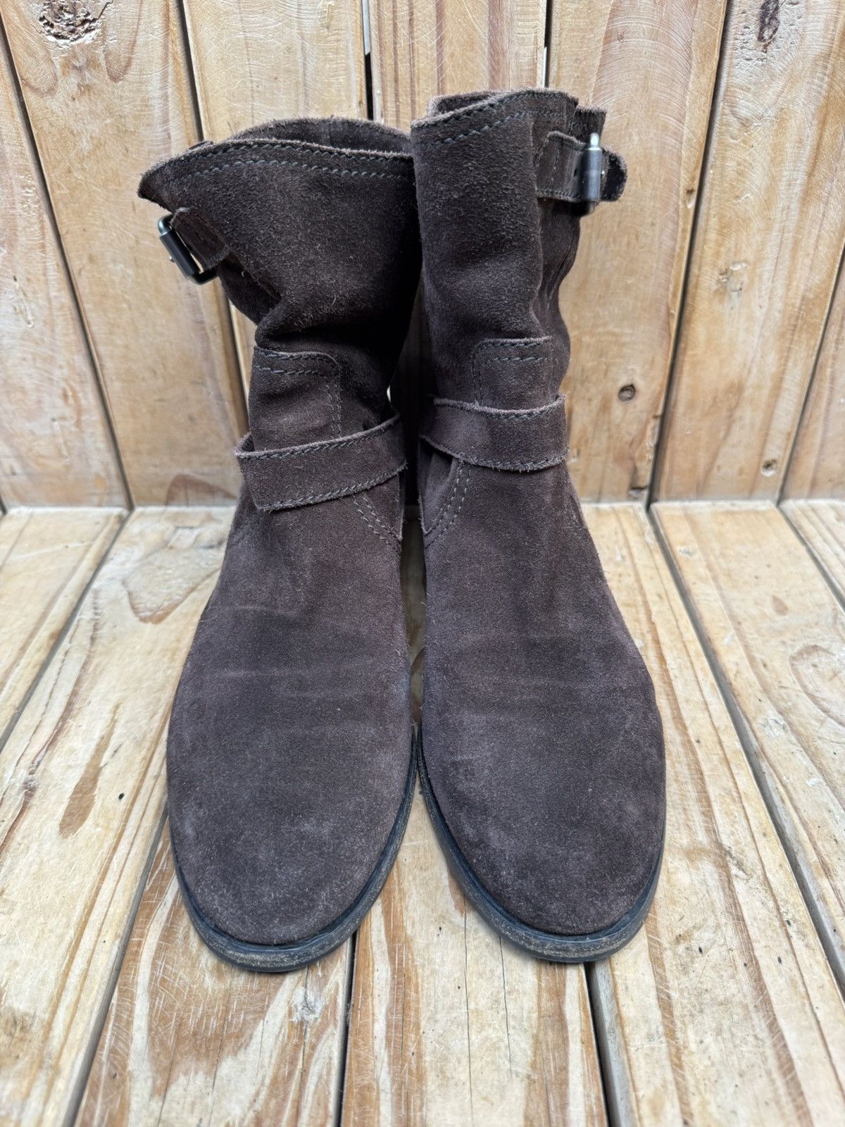 Prada PRADA brown suede strappy women’s boots EUR 41 US 11 UK 8 Size US 11 / IT 41 - 3 Thumbnail