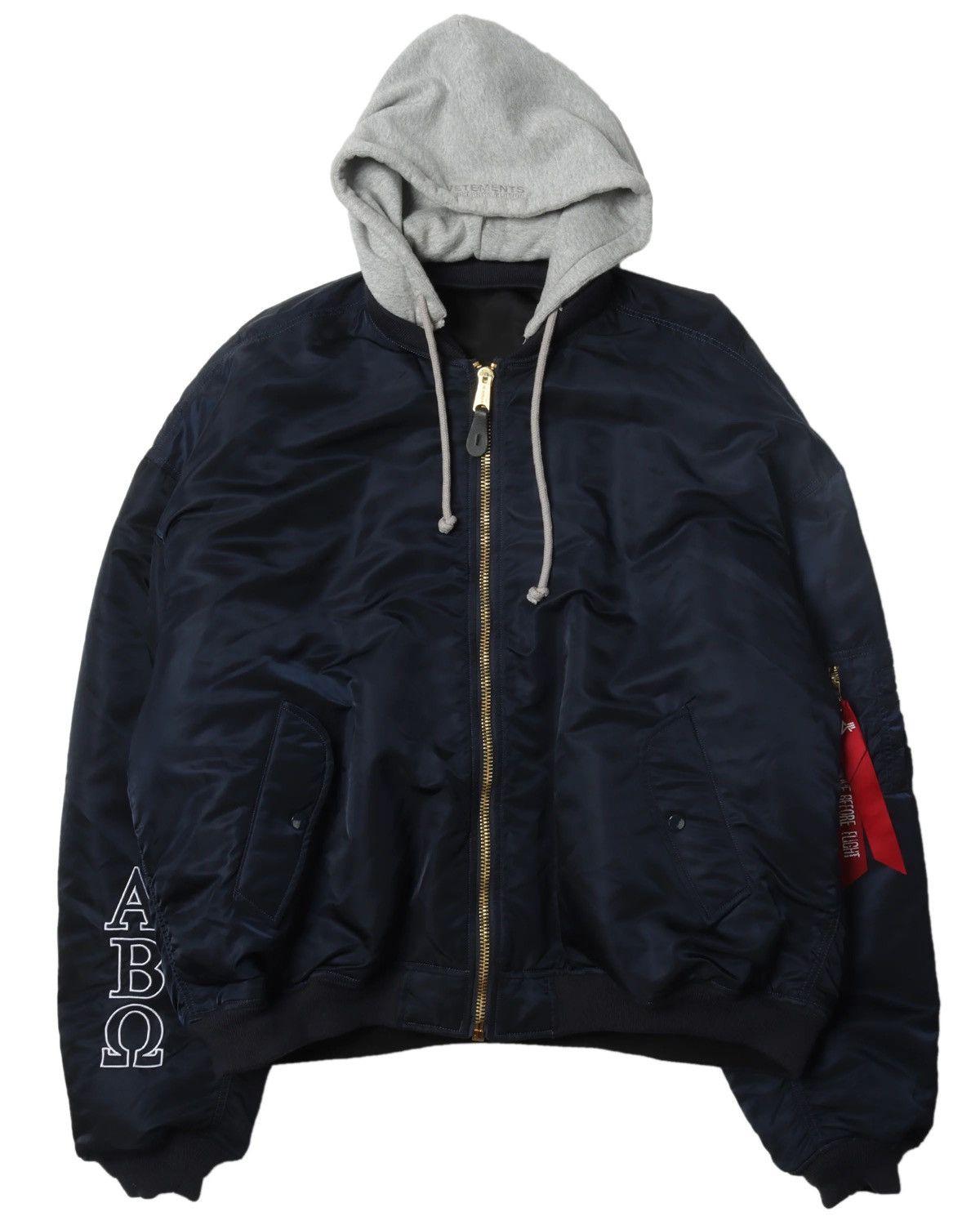 Vetements Vetements Reversible Fraternity Alpha Beta Bomber Jacket Size US L / EU 52-54 / 3 - 1 Thumbnail
