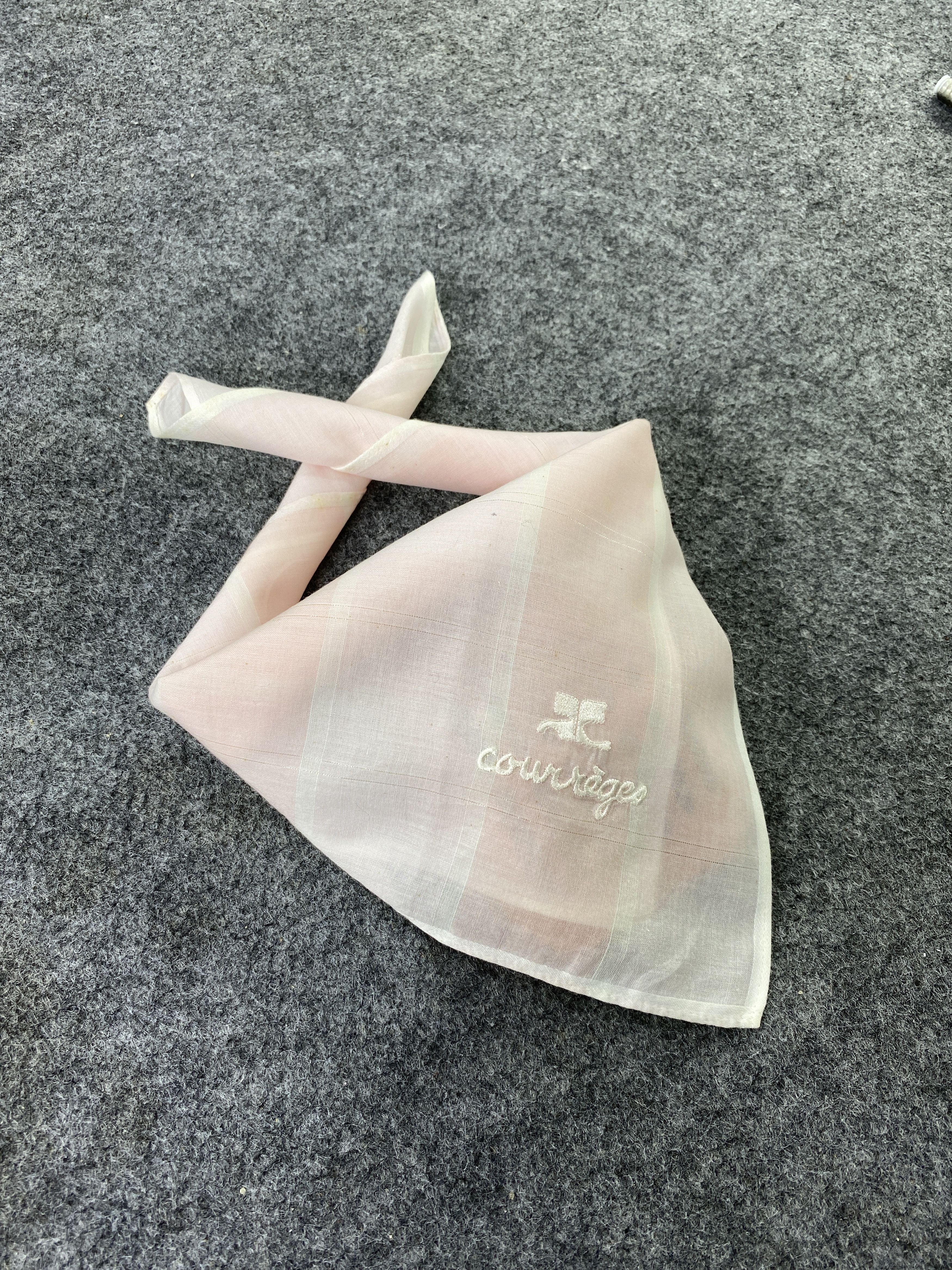 Courreges Courreges Handkerchief Neckerchief Bandana -B331 Size ONE SIZE - 1 Thumbnail