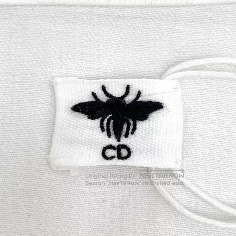Dior Dior White bee embroidery cotton lapel single-breasted lon Size XS / US 0-2 / IT 36-38 - 6 Thumbnail