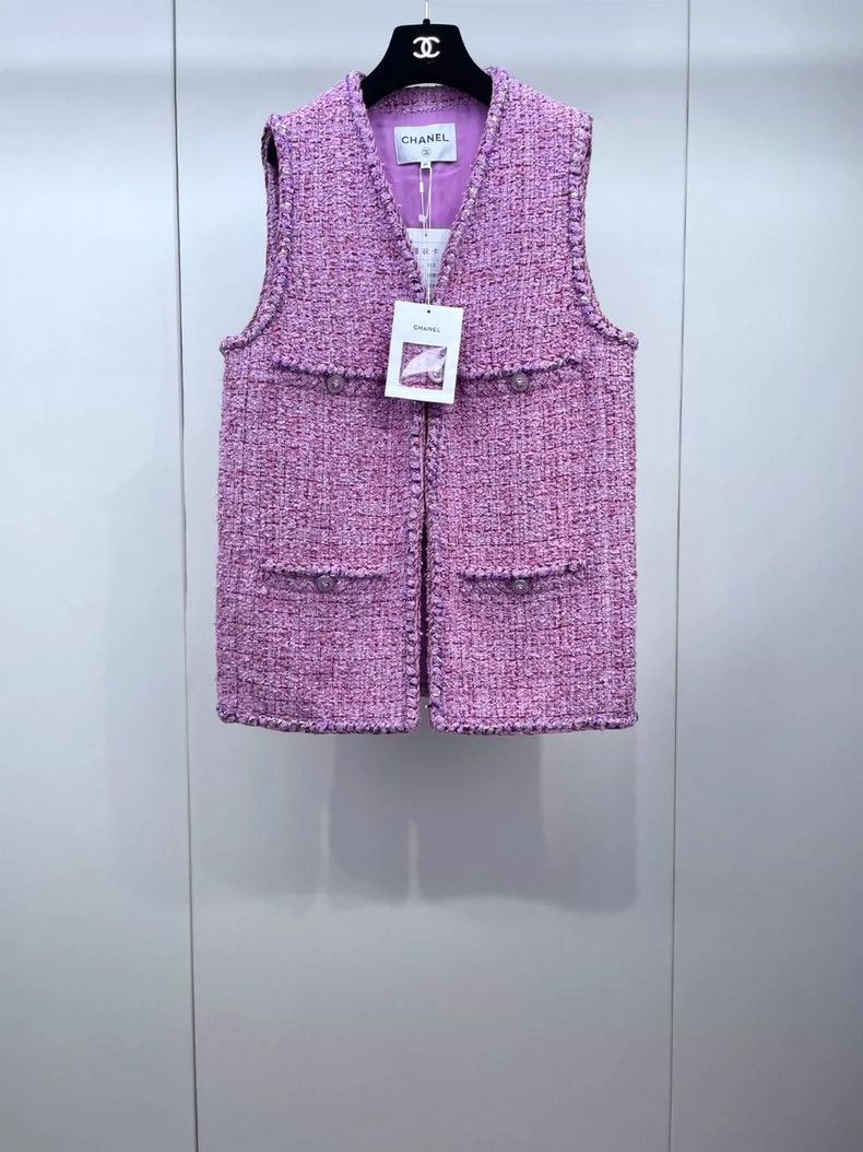 Chanel Chanel 22P four-pocket lion buckle long vest 2504-Nextarrow Size S / US 4 / IT 40 - 2 Thumbnail