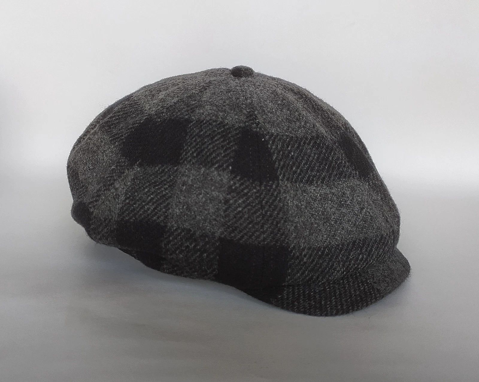 RRL Ralph Lauren DOUBLE RL Wool-Cotton Glen Plaid Newsboy Cap T