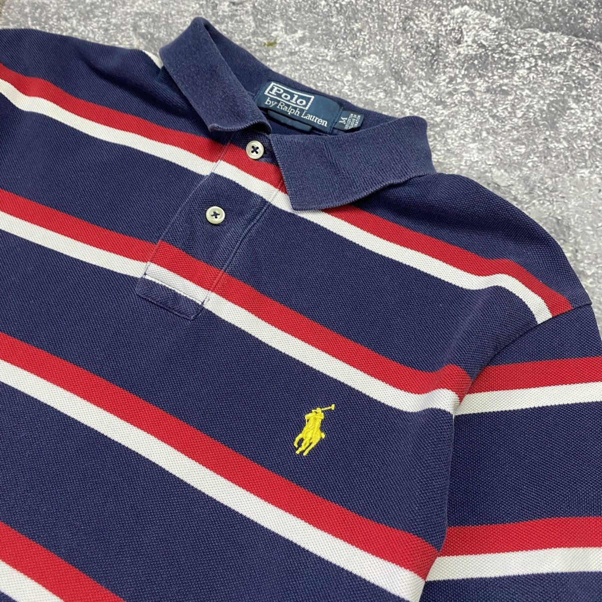 Vintage Vintage Polo Ralph Lauren Small Logo striped y2k polo Size US M / EU 48-50 / 2 - 3 Thumbnail