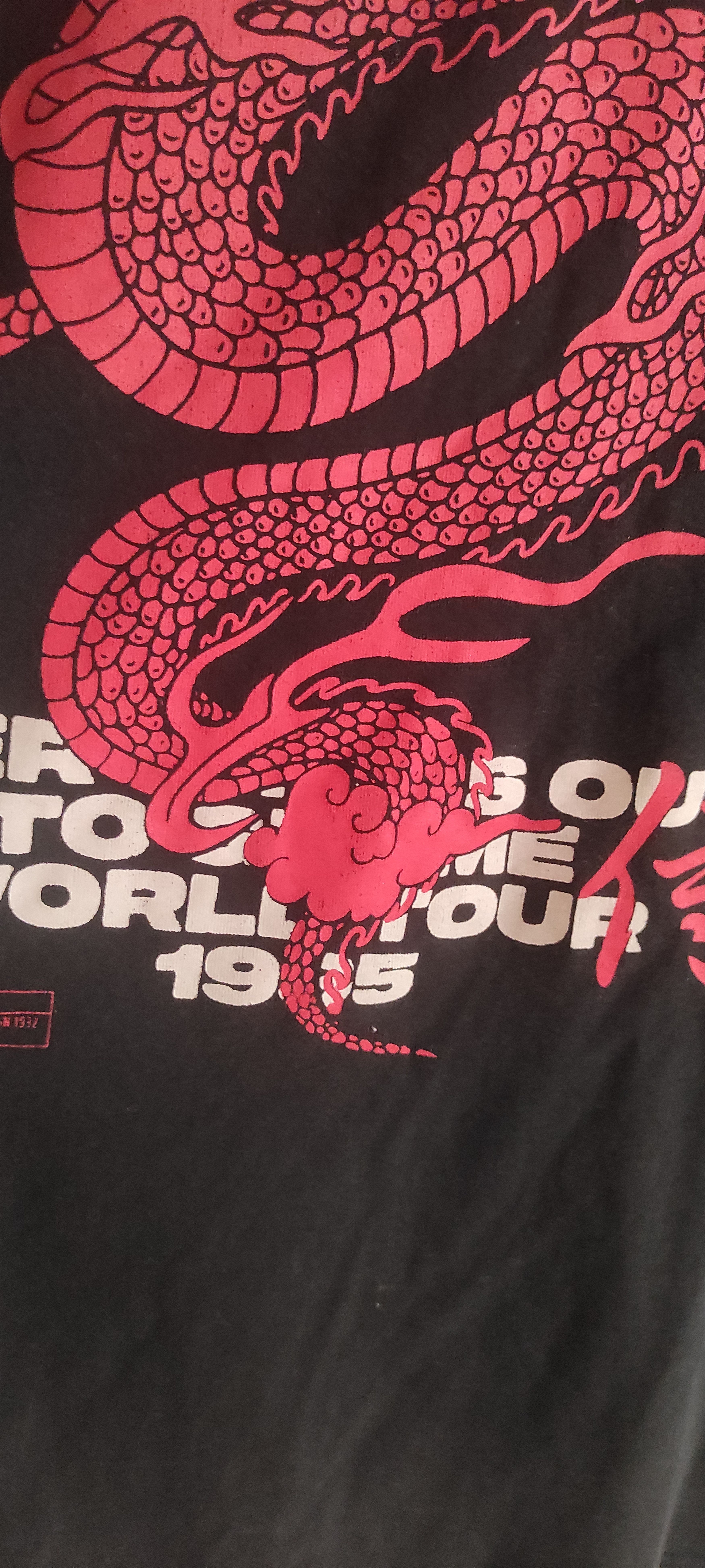 Japanese Brand × Vintage Black Squad 1995 Tokyo World Tour Paranoid Society Japan Tee Size US XXL / EU 58 / 5 - 4 Thumbnail