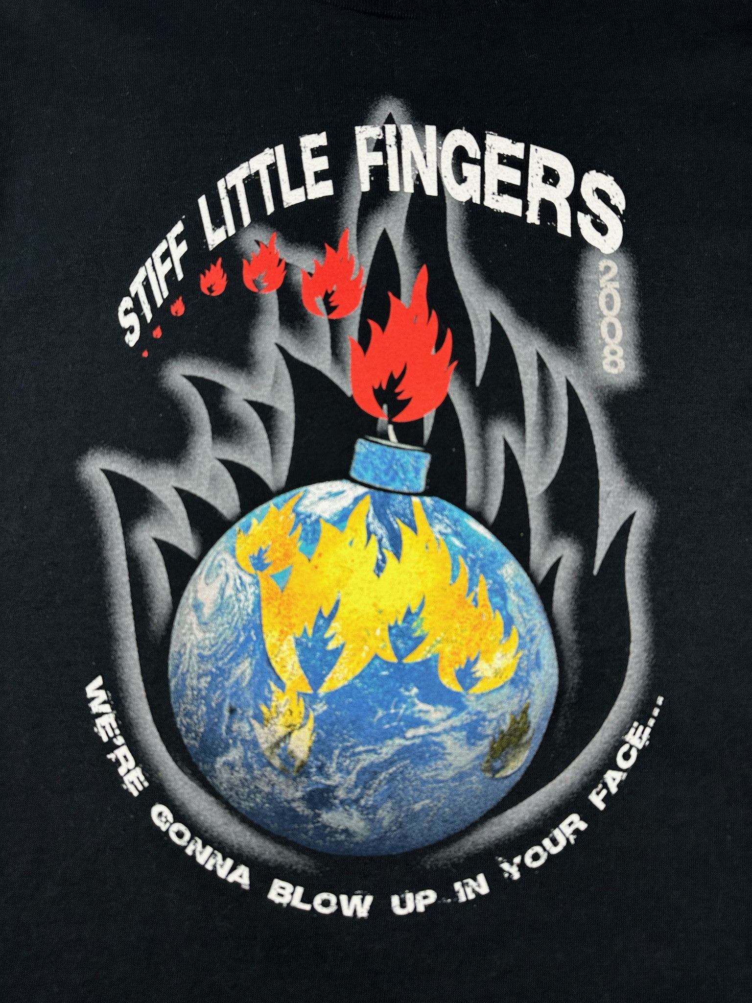Vintage Stiff Little Fingers Punk Rock Band Tee Size US XL / EU 56 / 4 - 4 Thumbnail