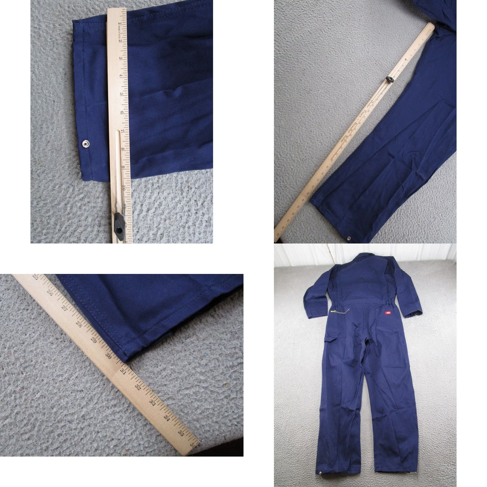 Dickies VINTAGE Dickies Navy Blue Boiler Suit Mens Coveralls JumpSuit 46 NEW Retro 90s Workwear Size US 30 / EU 46 - 10 Thumbnail