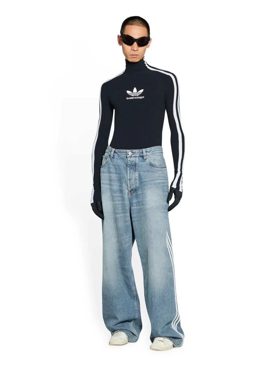 Balenciaga Balenciaga X Adidas Large Baggy Denim Jeans | Grailed