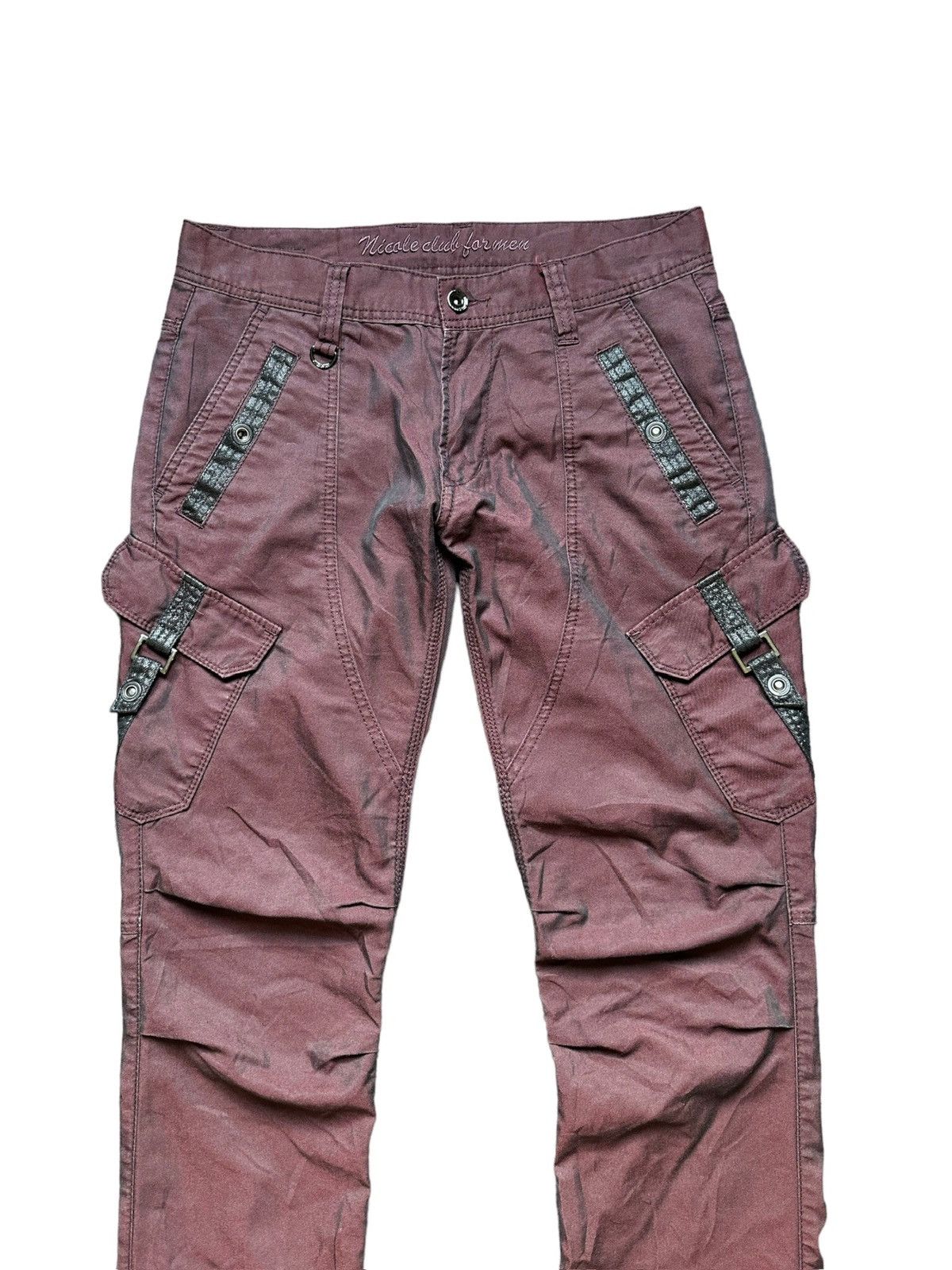 If Six Was Nine [33 x 42] Y2k NCFM gasmask j-rock Gothic cargo pant Size US 33 - 7 Thumbnail