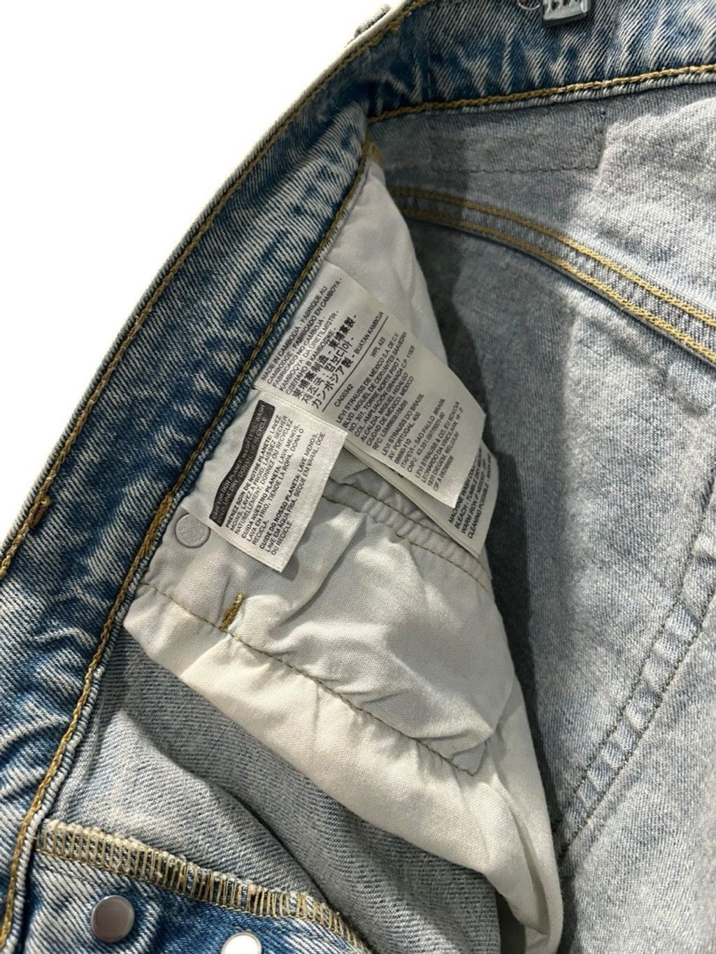 Levi's Levi Strauss 501 Denim Jean Shorts Size 34 Button Fly Blue Size 34" / US 12 / IT 48 - 6 Thumbnail