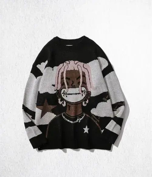 Aran Isles Knitwear Streetwear Vintage Cartoon Sweater Sweatshirt Harajuku Size US L / EU 52-54 / 3 - 1 Thumbnail