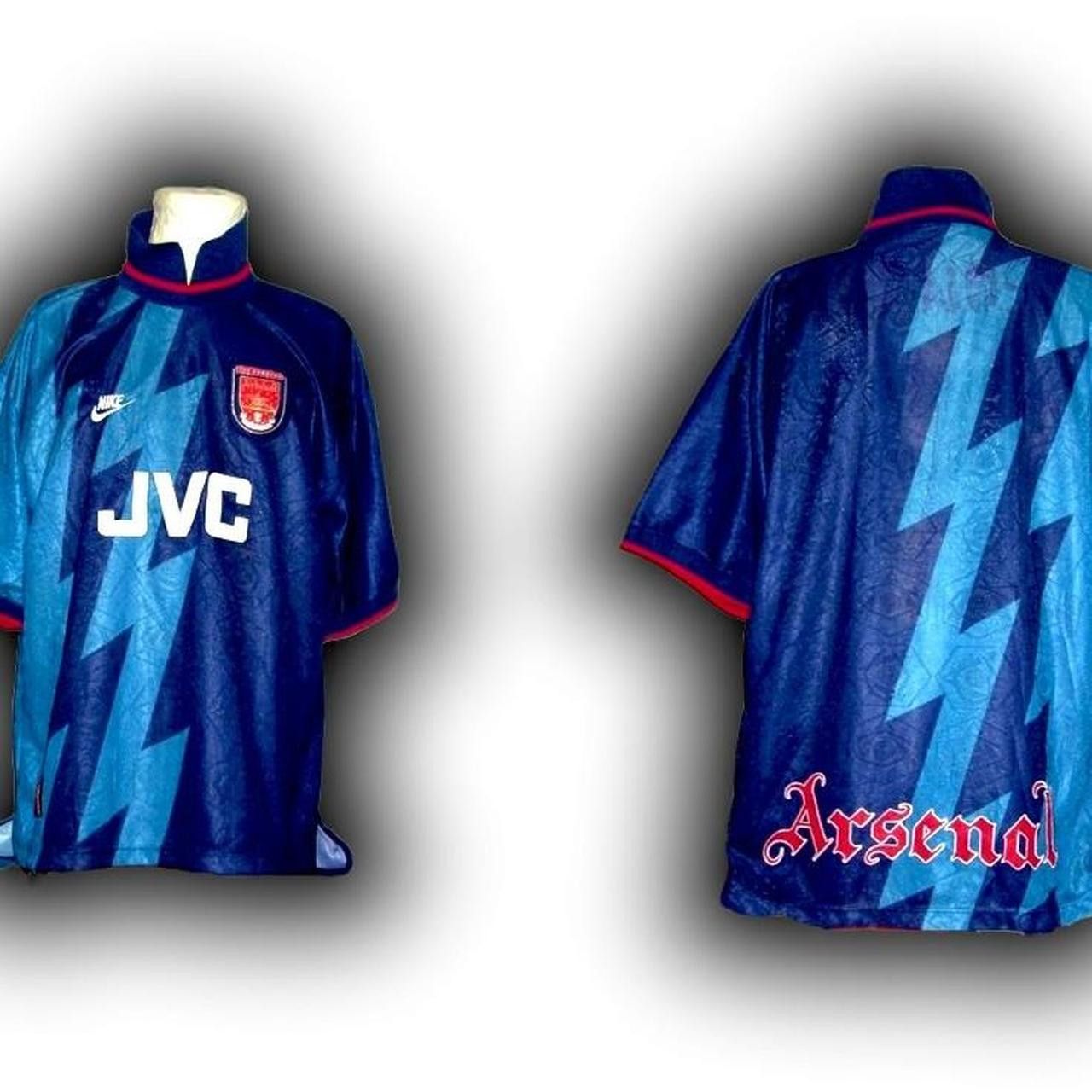 Nike Fc Arsenal England 1995 1996 Away Shirt Jersey Size US XL / EU 56 / 4 - 2 Thumbnail
