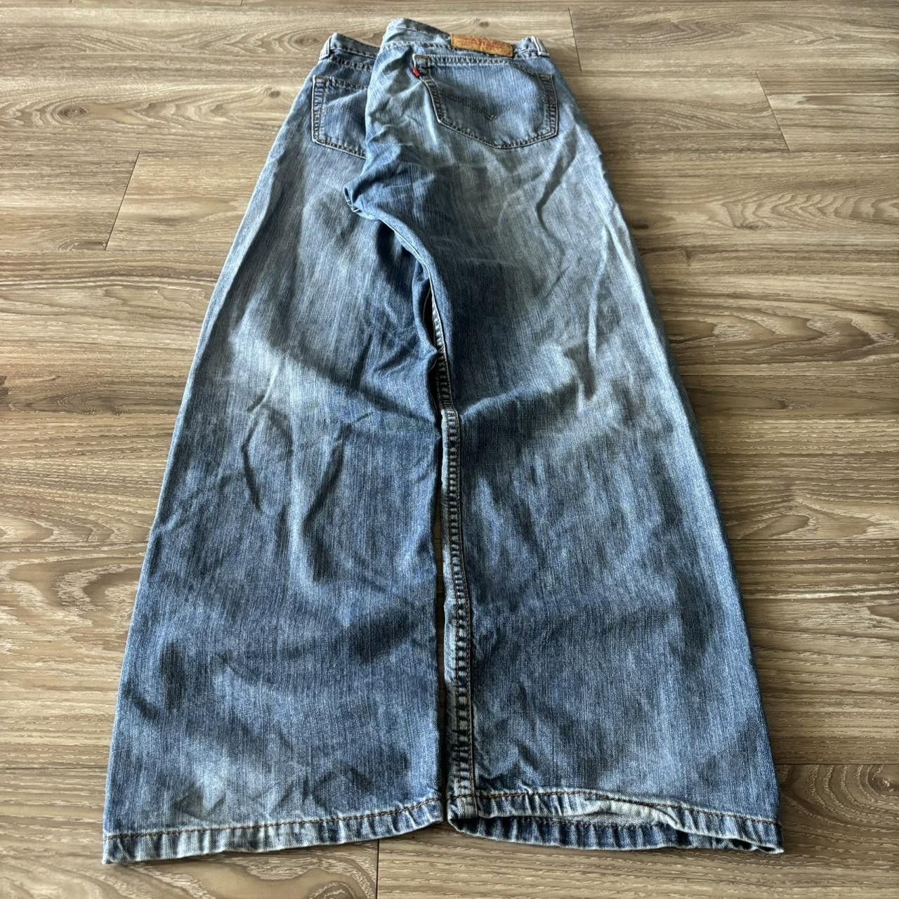 Levi's Crazy Vintage Y2K/2000s Grunge Levis Faded Denim Jeans! 34x29 Size US 33 - 4 Thumbnail