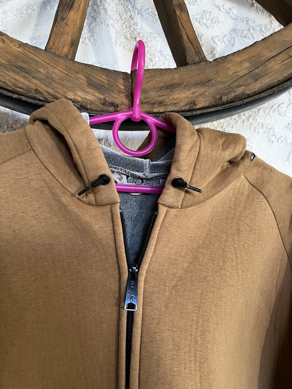 Carhartt Carhartt VintageThermal Lined Hoodie Zip Up Sweater thrashed Size US L / EU 52-54 / 3 - 3 Thumbnail