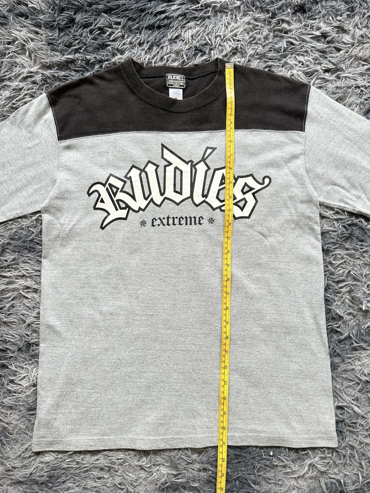 RUDE GALLERY 00's Rudies '' Extreme'' raglan style tee Size US M / EU 48-50 / 2 - 7 Thumbnail