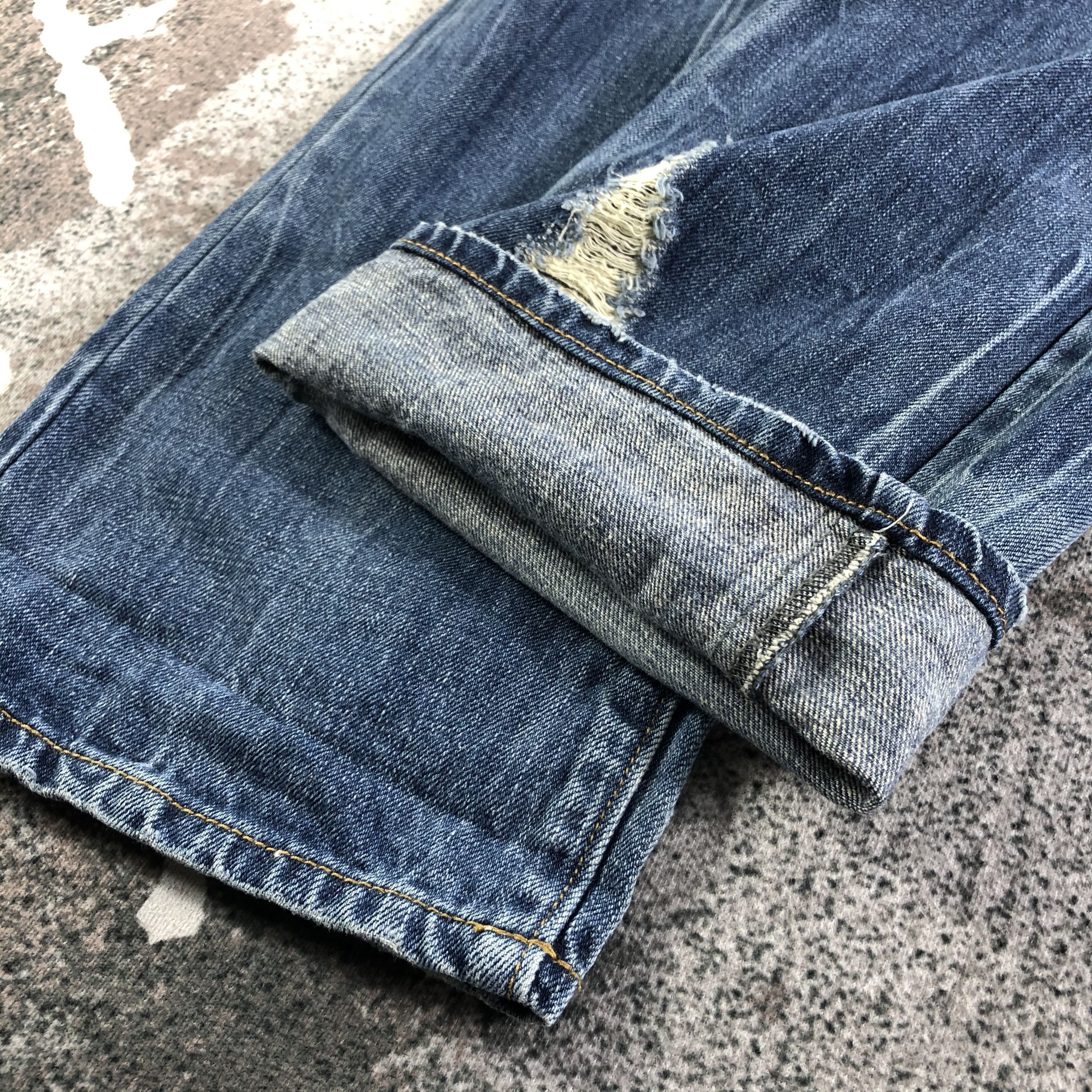 Japanese Brand Japanese Scheine Ripped Jeans Patchwork Denim Size US 30 / EU 46 - 7 Thumbnail