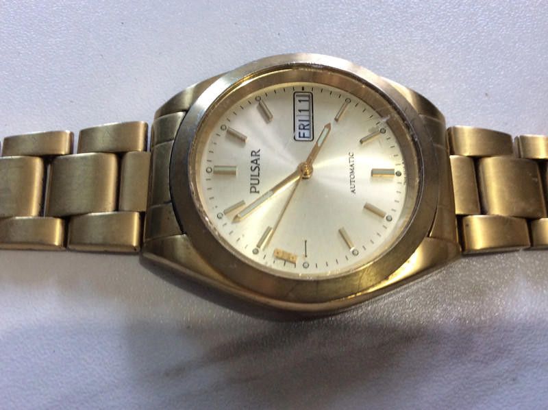 Pulsar Pulsar gold dial stainless steel bracelet watch Size ONE SIZE - 1 Thumbnail